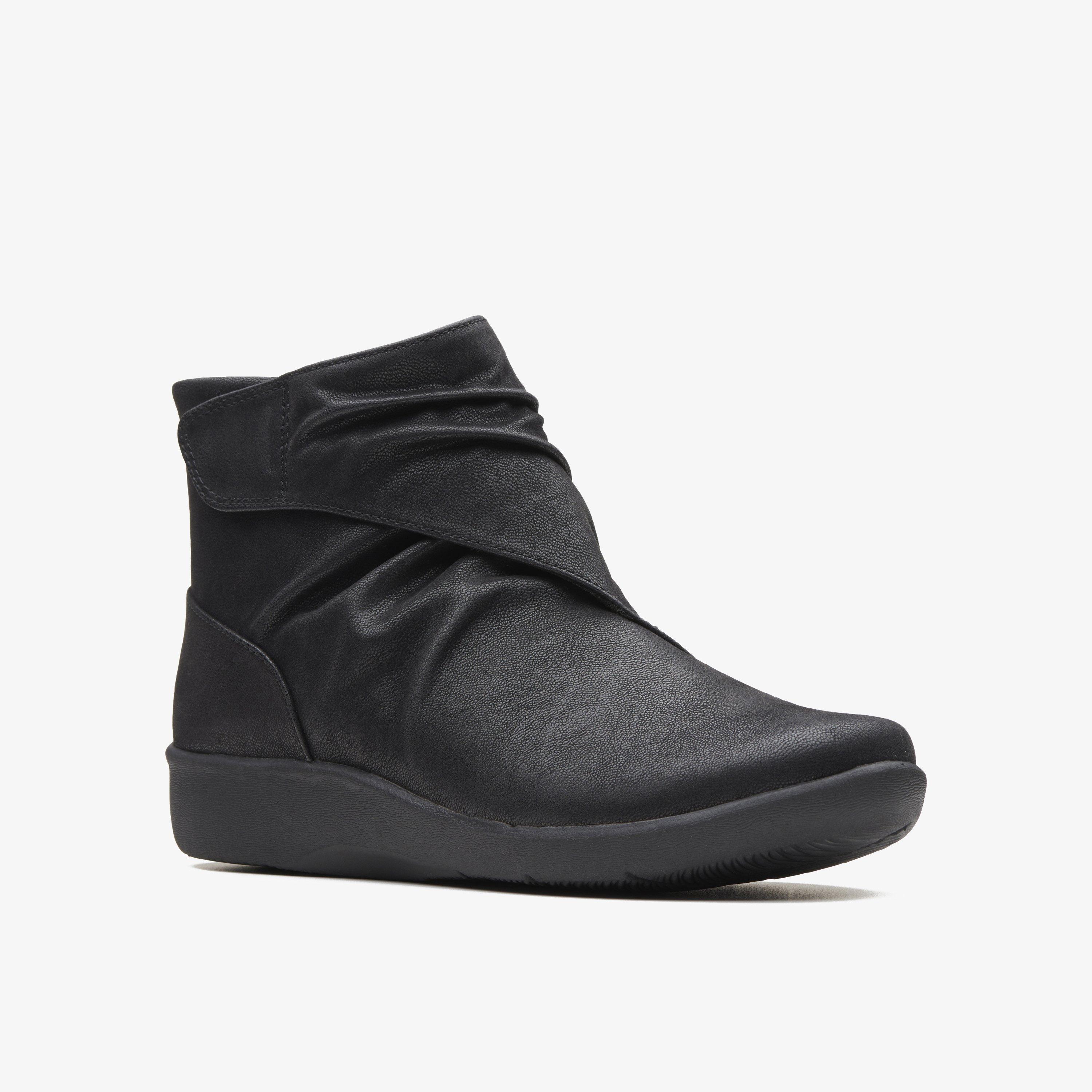 Sillian Tana Black Synthetic Ankle Boots, view 3 of 6