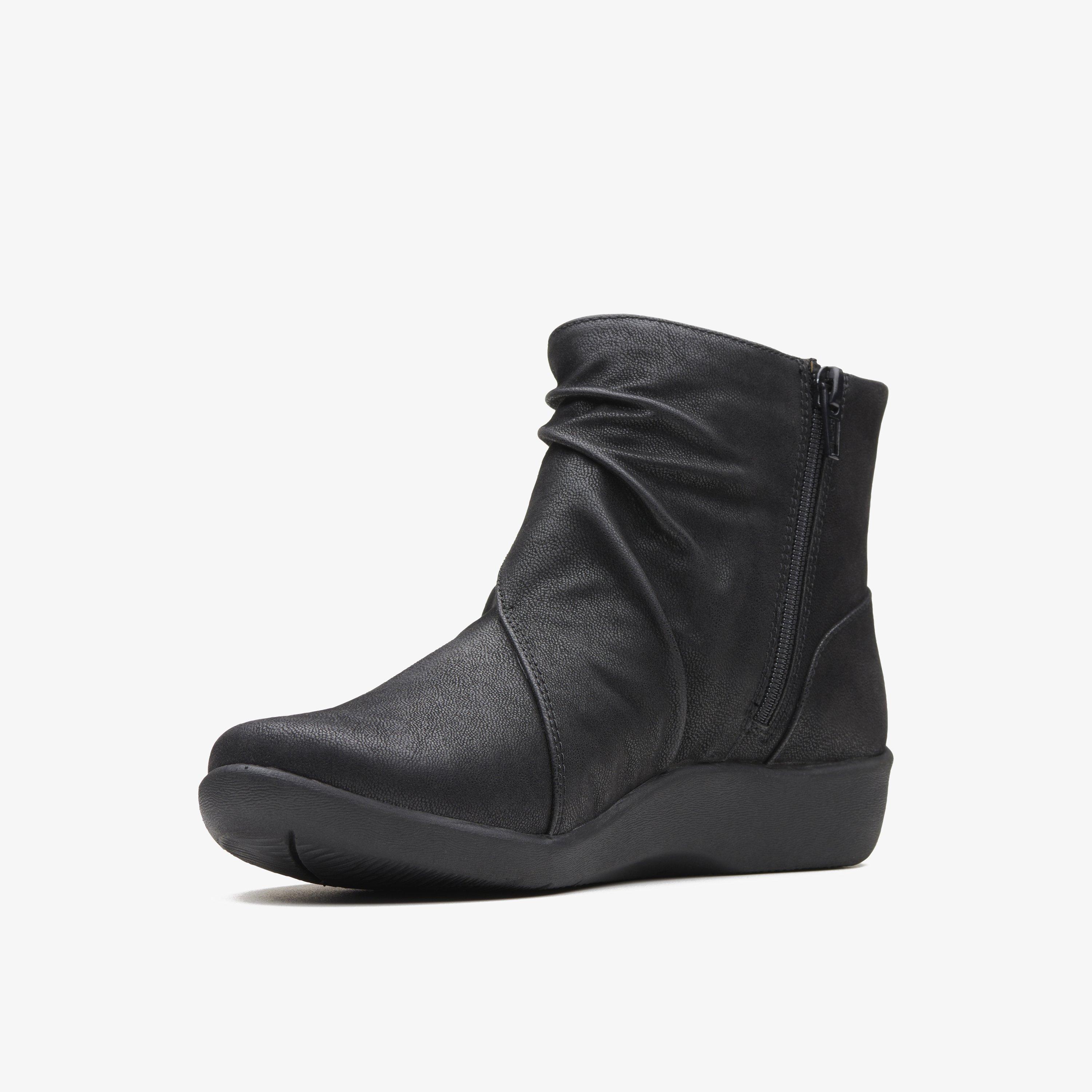 Sillian Tana Black Synthetic Ankle Boots, view 4 of 6
