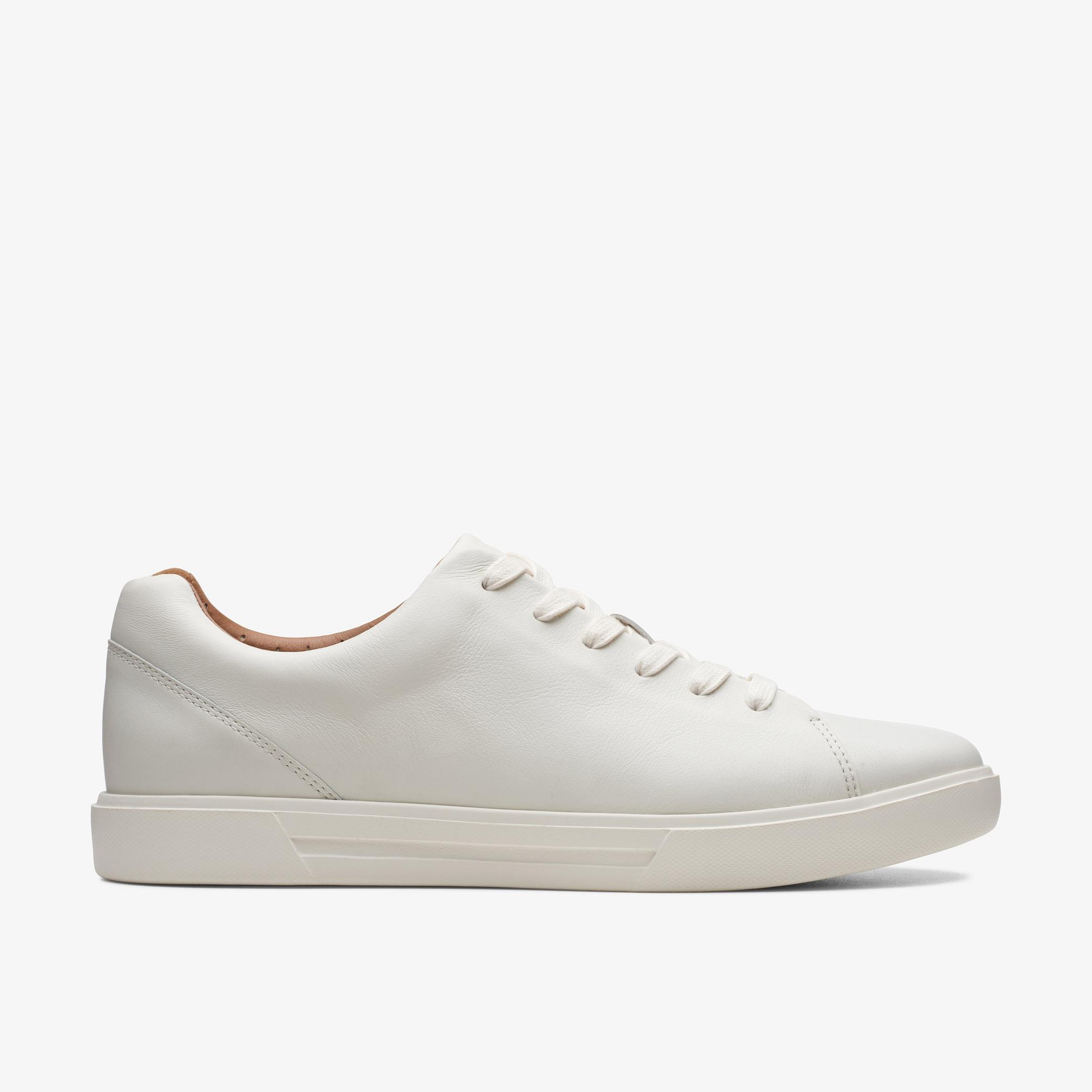 MENS Un Costa Lace White Leather Trainers | Clarks Outlet
