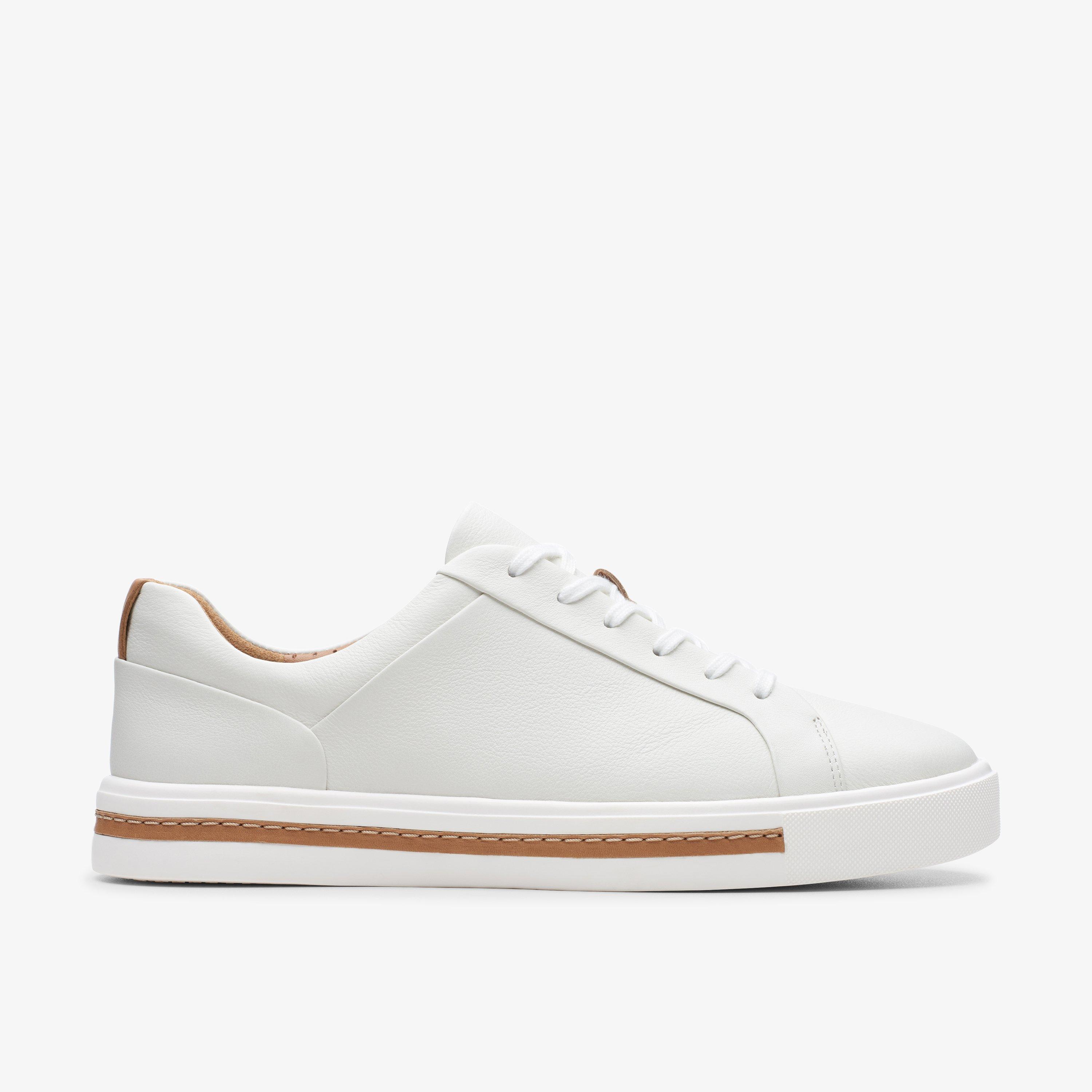 Womens Un Maui Lace White Leather Trainers | Clarks UK