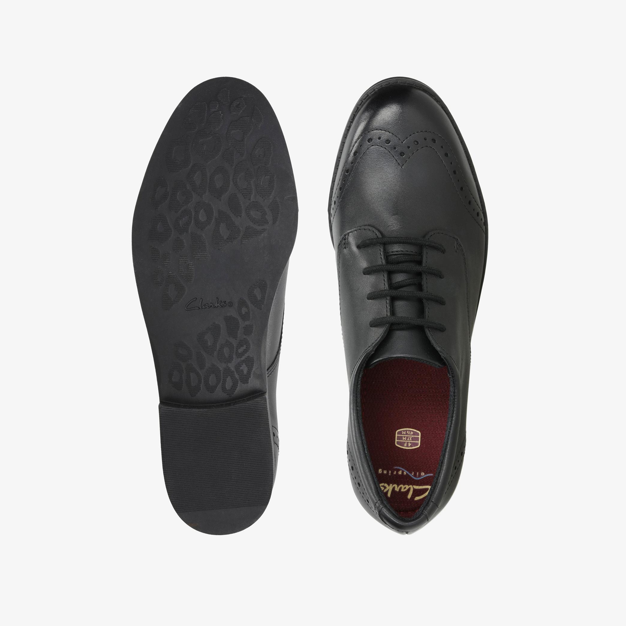 Sami Walk Youth Black Leather Brogues, view 6 of 6