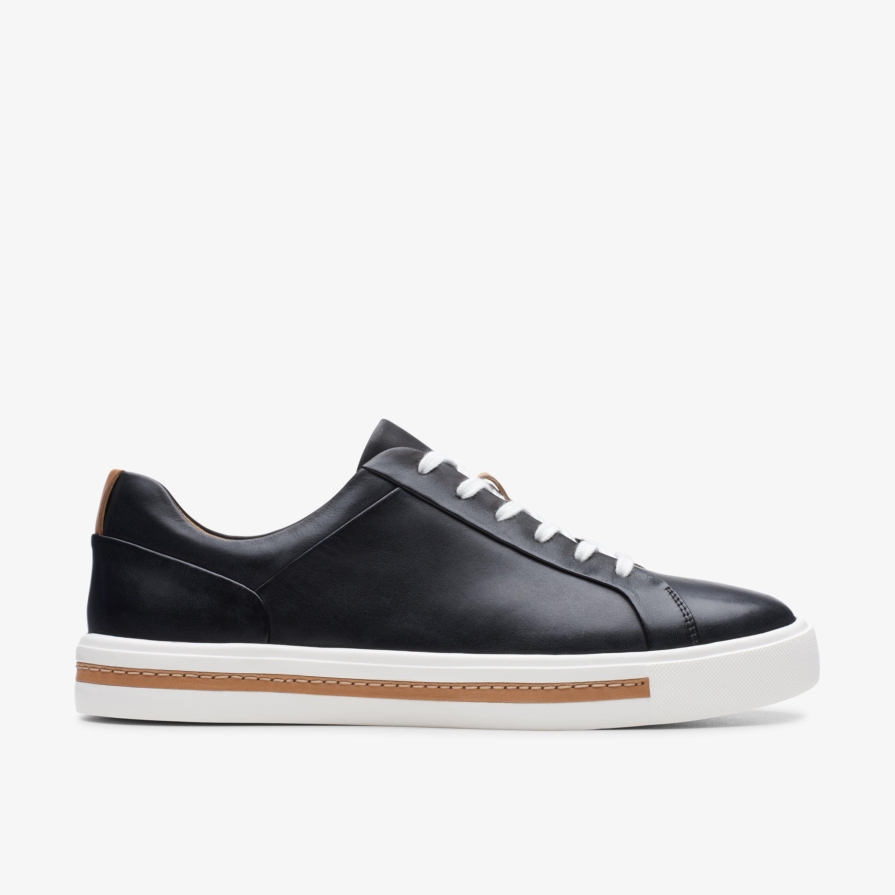 Womens Un Maui Lace Black Leather Trainers | Clarks Outlet