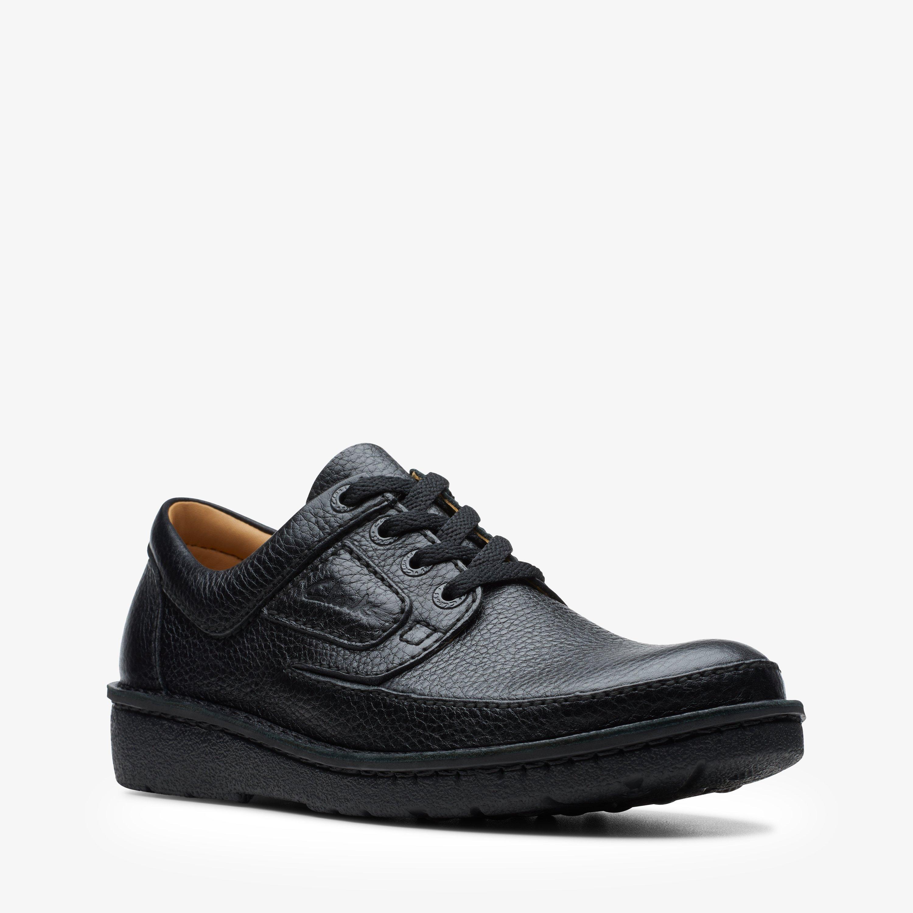NATURE II Black Derby Shoes, view 2 of 7