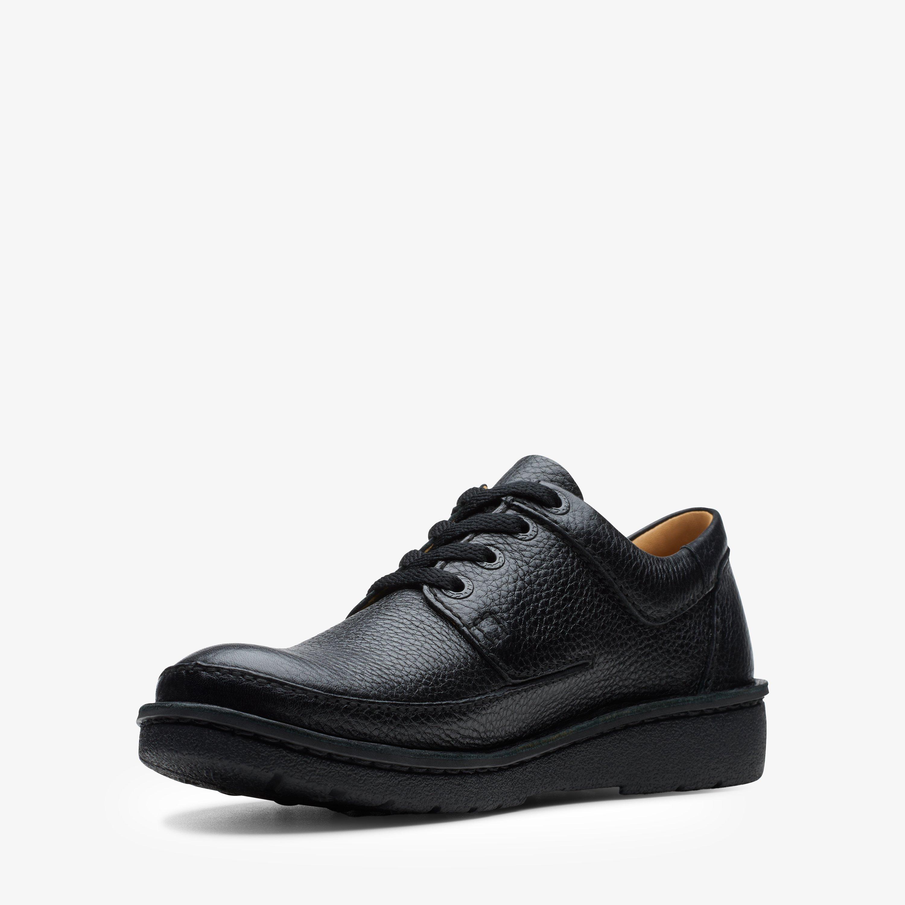 NATURE II Black Derby Shoes, view 4 of 7