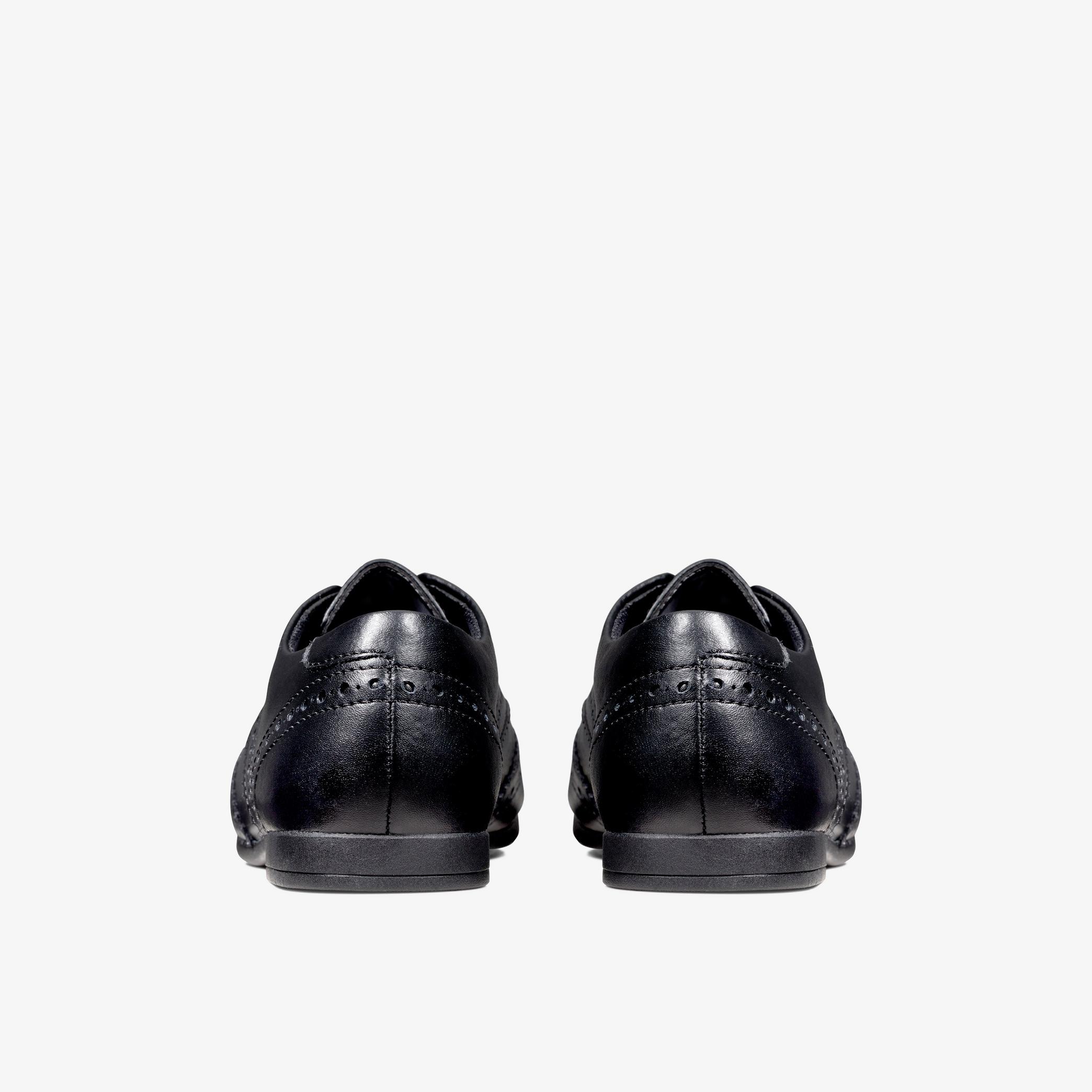 Scala Lace Youth Black Leather Brogues, view 5 of 6