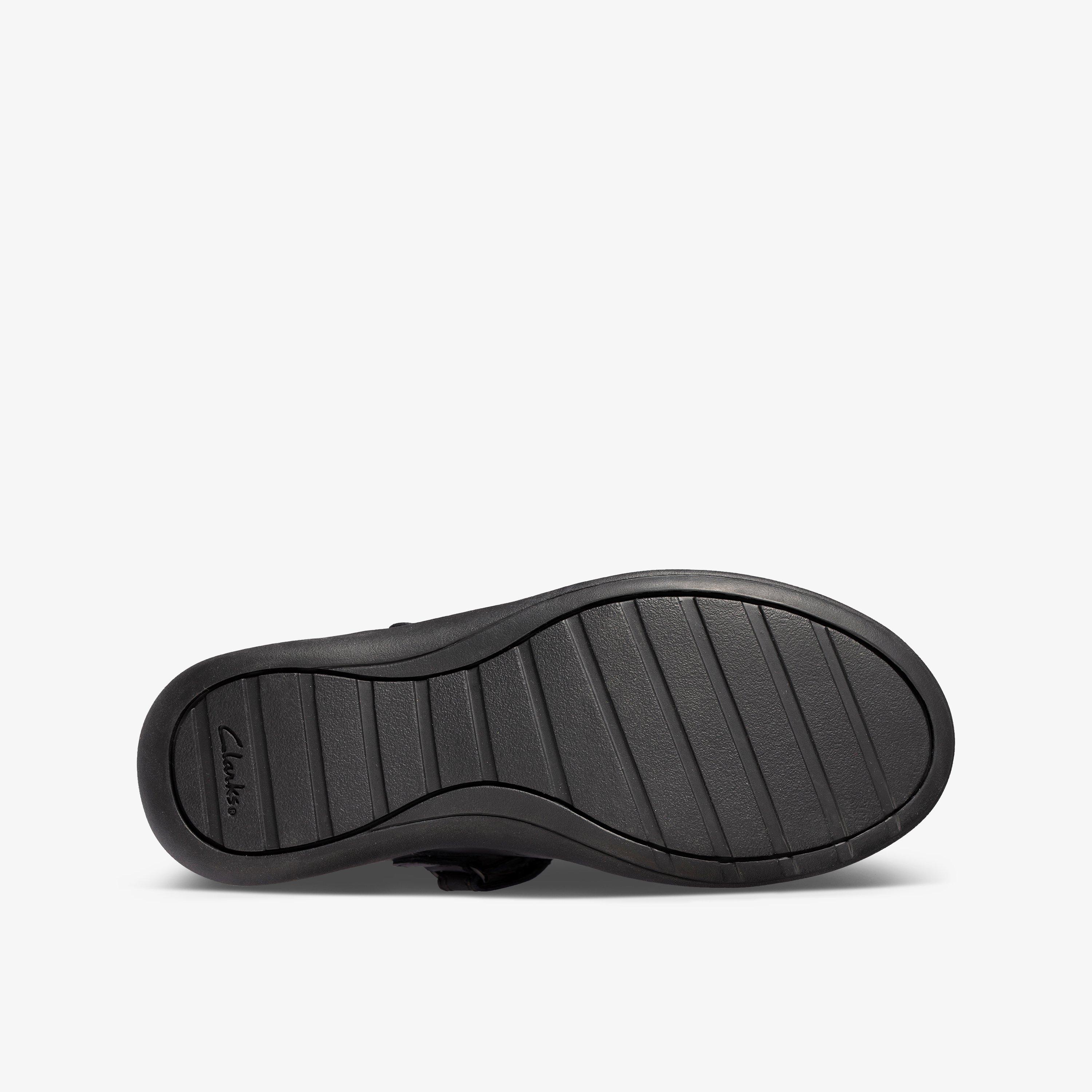 Etch Craft Kid Black Leather Mary Jane School Shoes, view 3 of 6