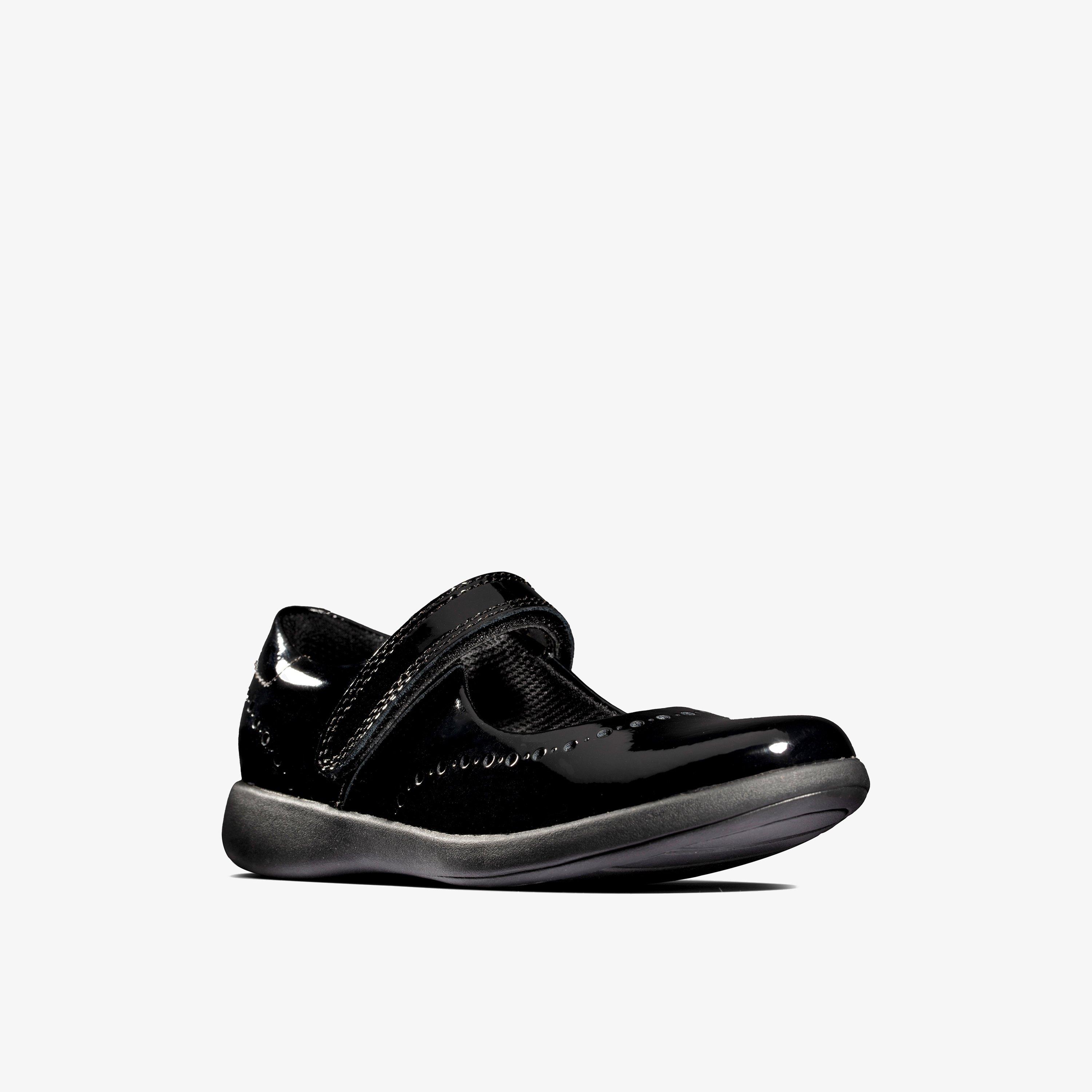 Etch Craft Toddler Black Patent Mary Jane School Shoes, view 3 of 6