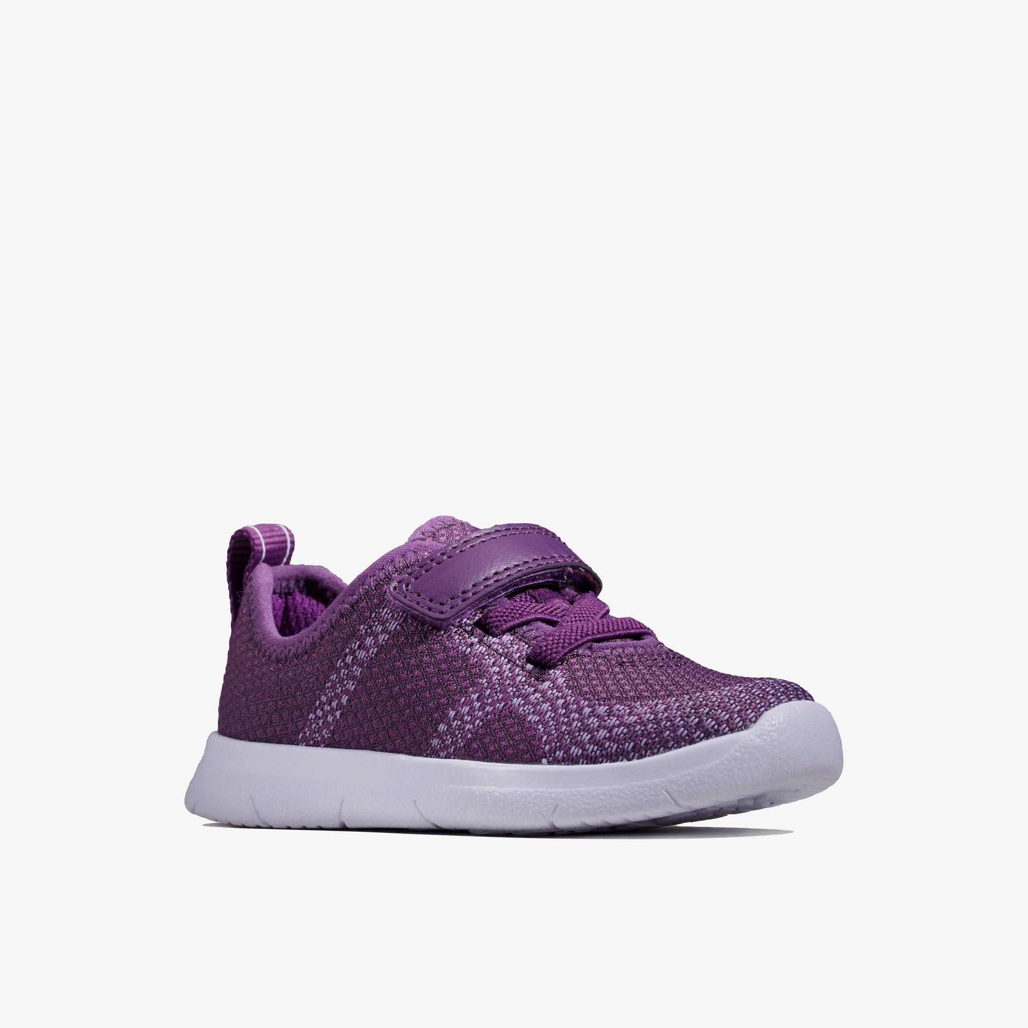 Ath Flux Toddler  Purple Trainers, view 3 of 6