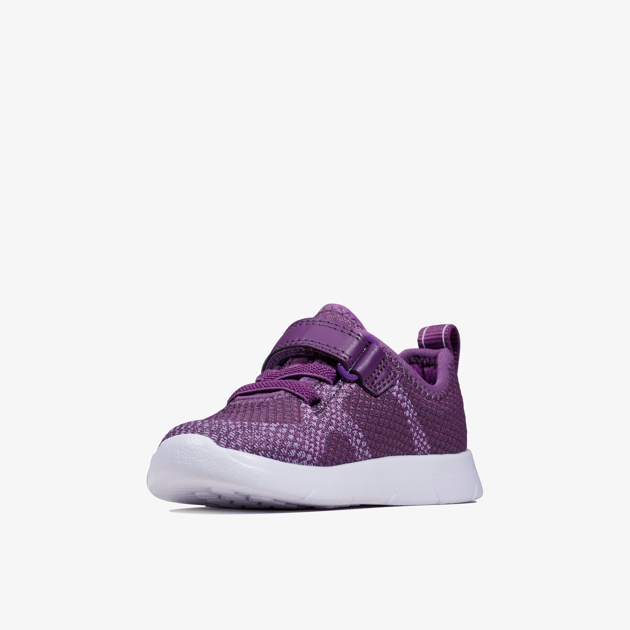 Ath Flux Toddler  Purple Trainers, view 4 of 6