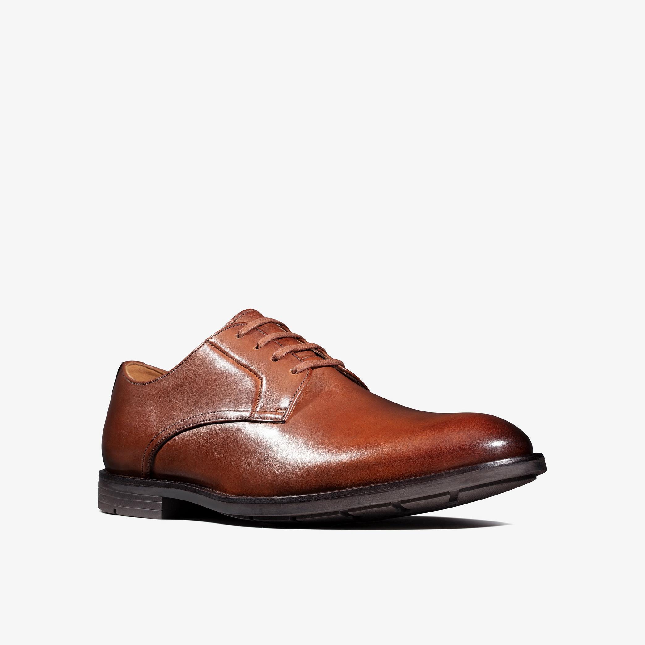 Ronnie Walk British Tan Leather Derby Shoes, view 3 of 6