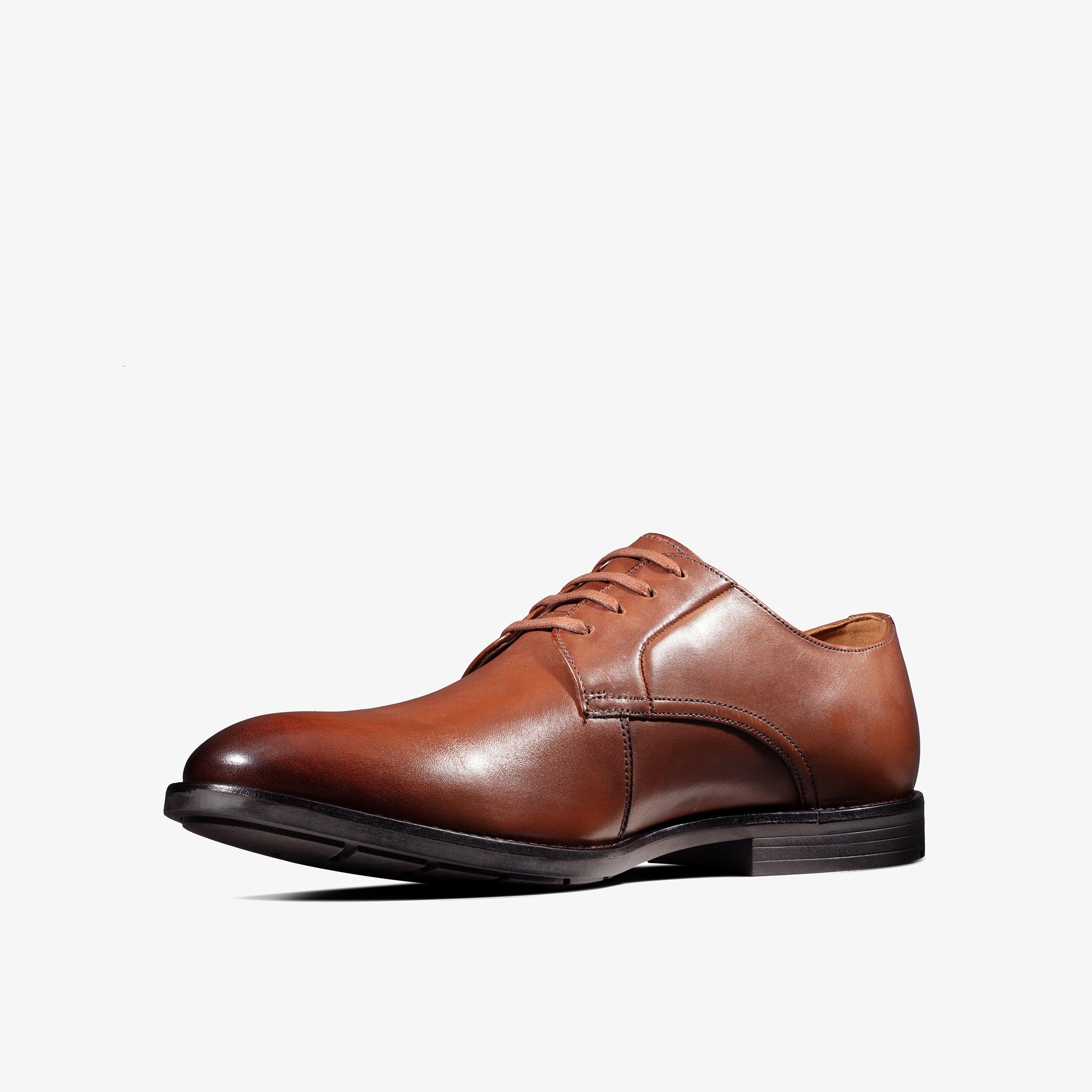 Clarks Ronnie Walk Derbys – Zapatos De Vestir Para Hombre Con Piel, Suela De Goma Y Tecnología Cushion Soft – Comodidad Duradera