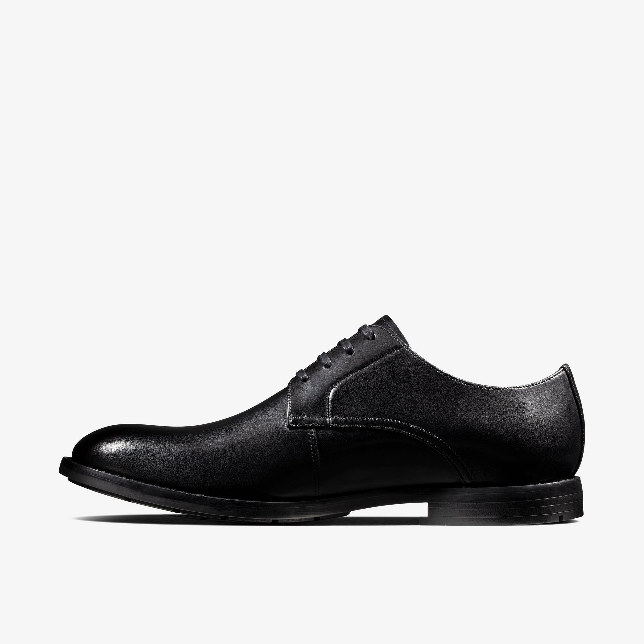 Ronnie Walk Black Leather Derby Shoes, view 2 of 6