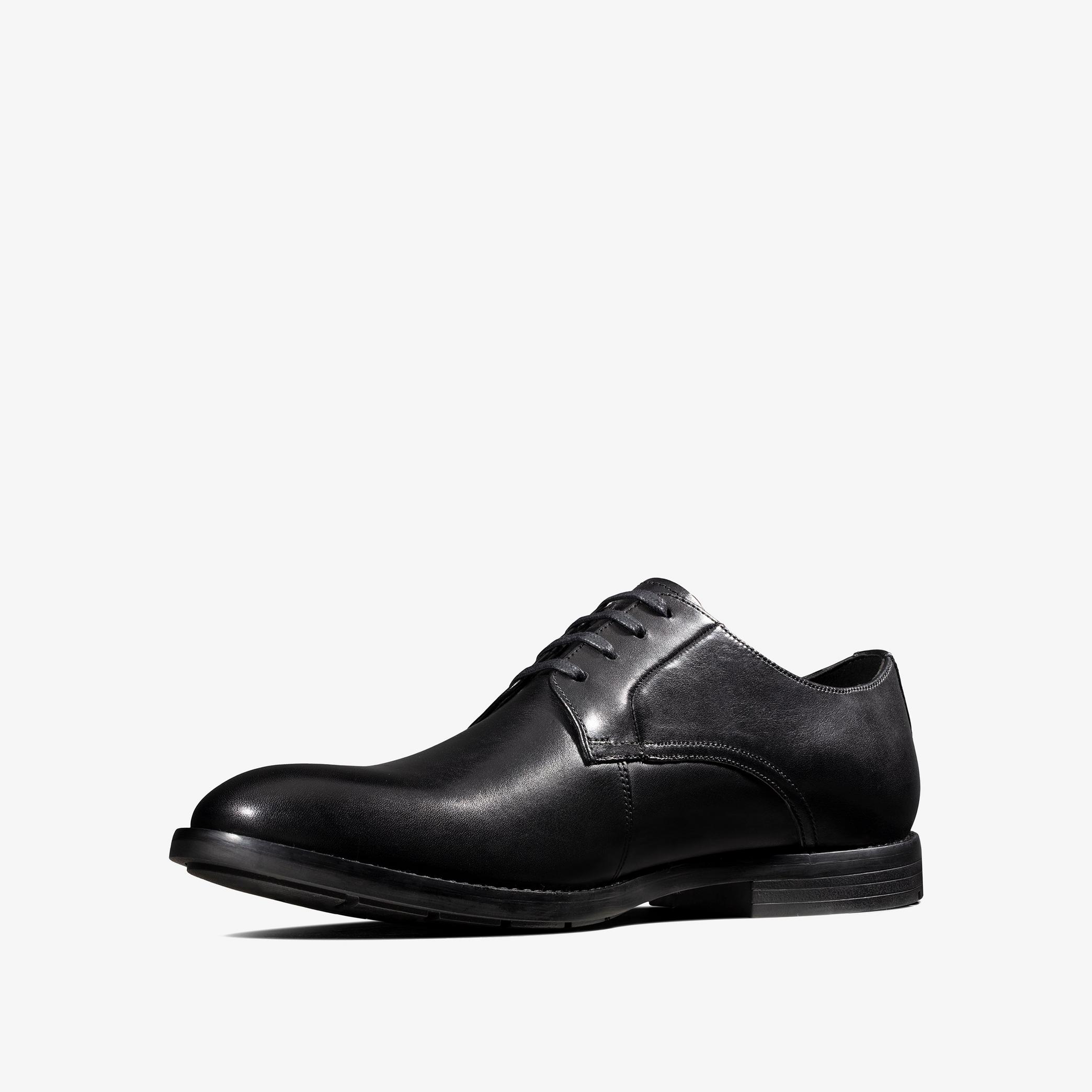 Ronnie Walk Black Leather Derby Shoes, view 4 of 6