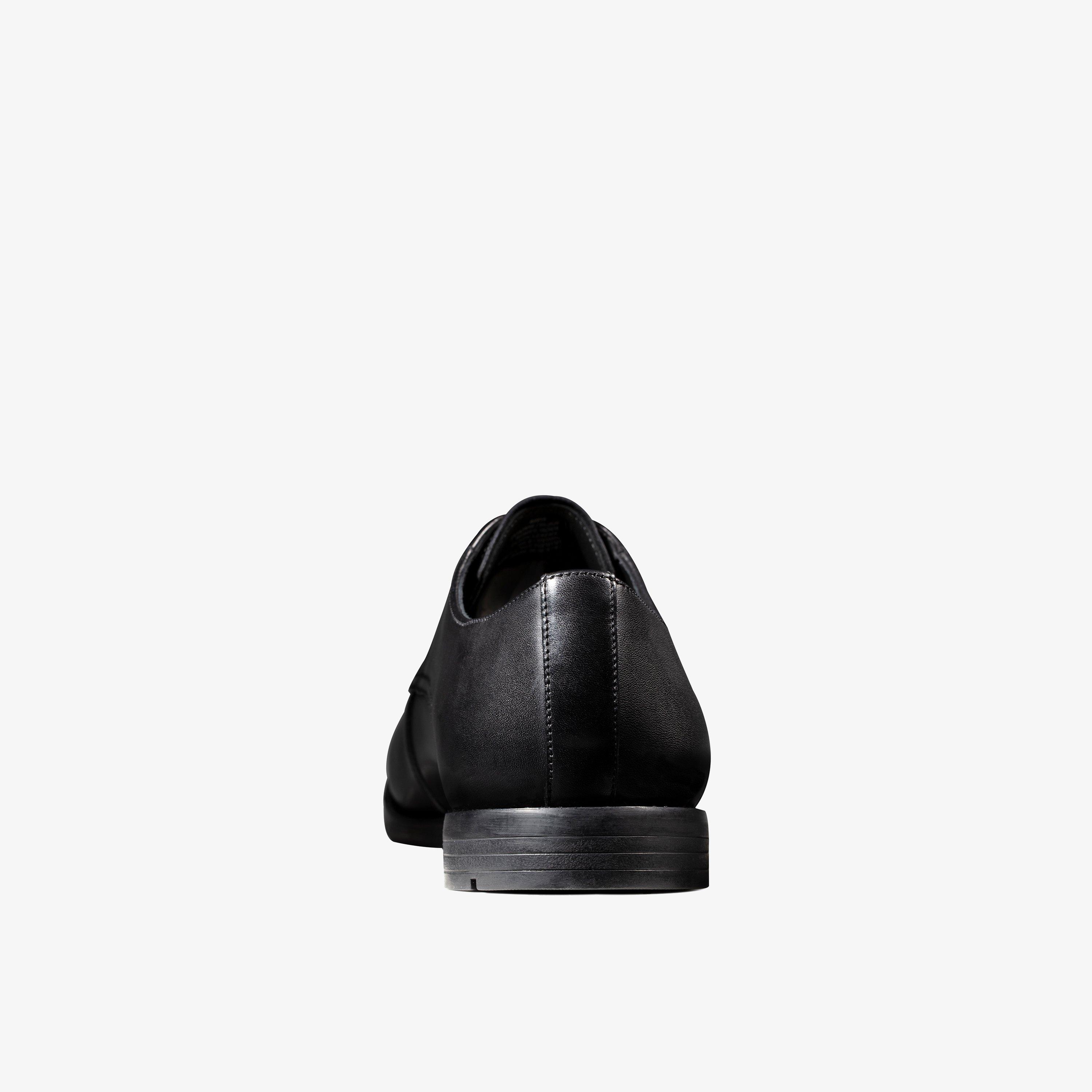 Mens Ronnie Walk Black Leather Derby Shoes | Clarks Outlet