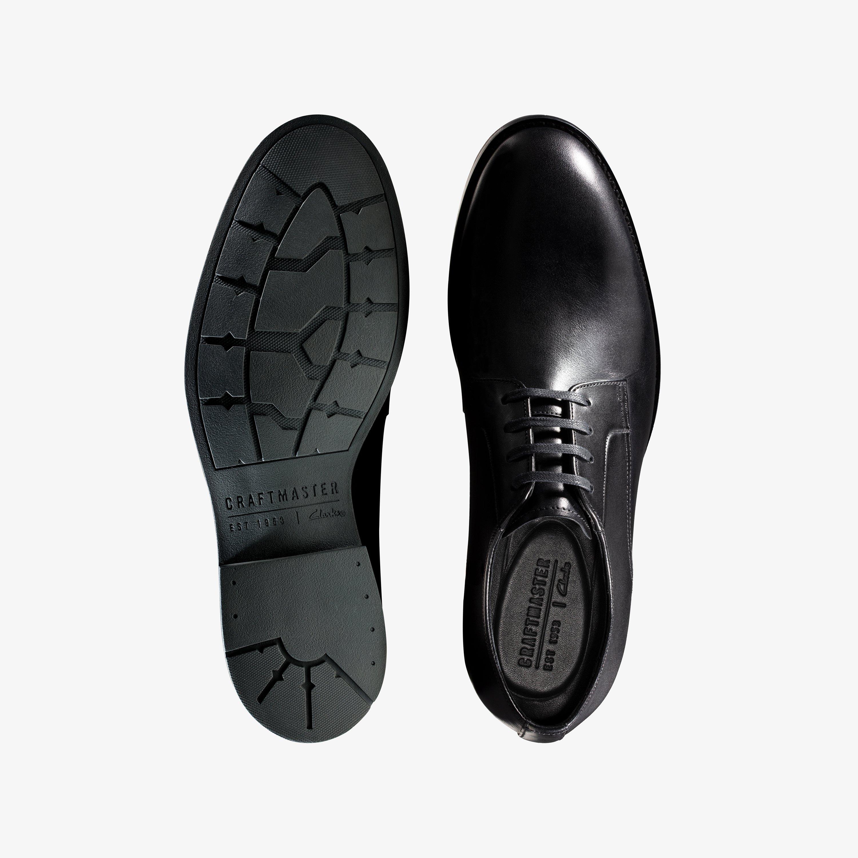 Mens Ronnie Walk Black Leather Derby Shoes | Clarks Outlet Mens Ronnie Walk Black Leather Derby Shoes | Clarks Outlet