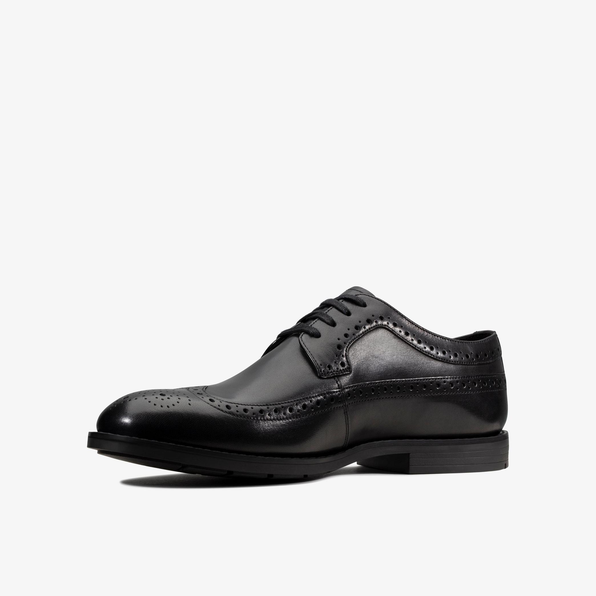 Ronnie Limit Black Leather Brogues, view 4 of 6