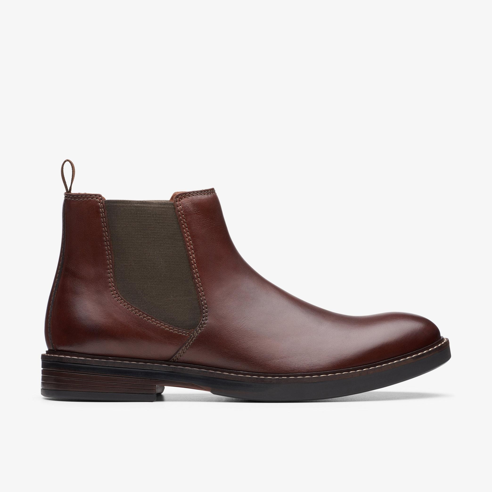Paulson Up Mahogany Leather Chelsea Boots, view 1 of 6