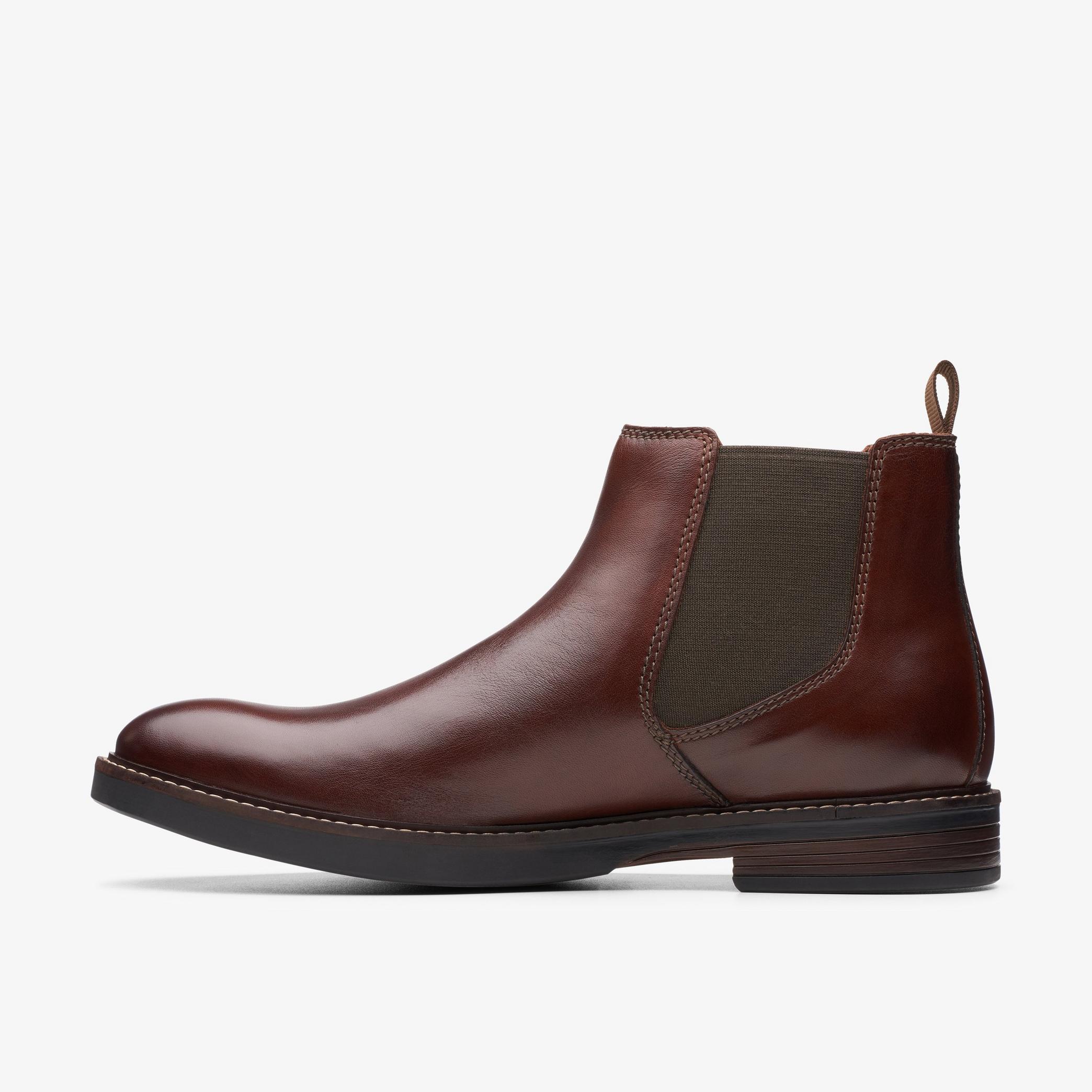Paulson Up Mahogany Leather Chelsea Boots, view 2 of 6