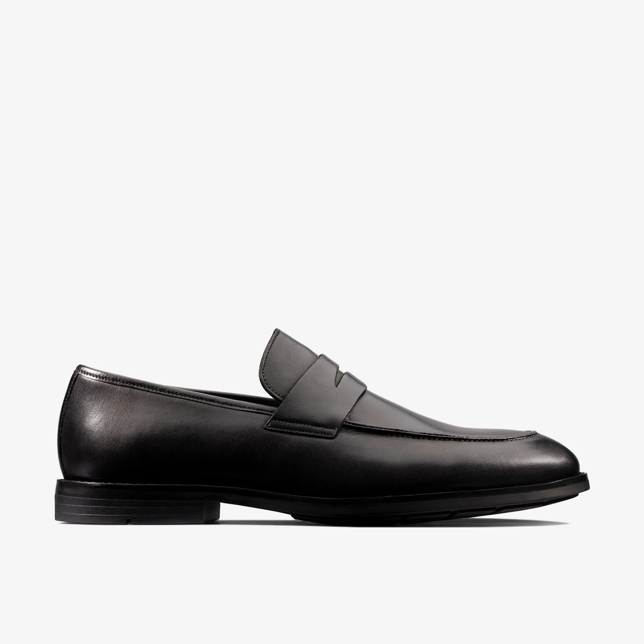 Ronnie Step Black Leather Loafers, view 1 of 6