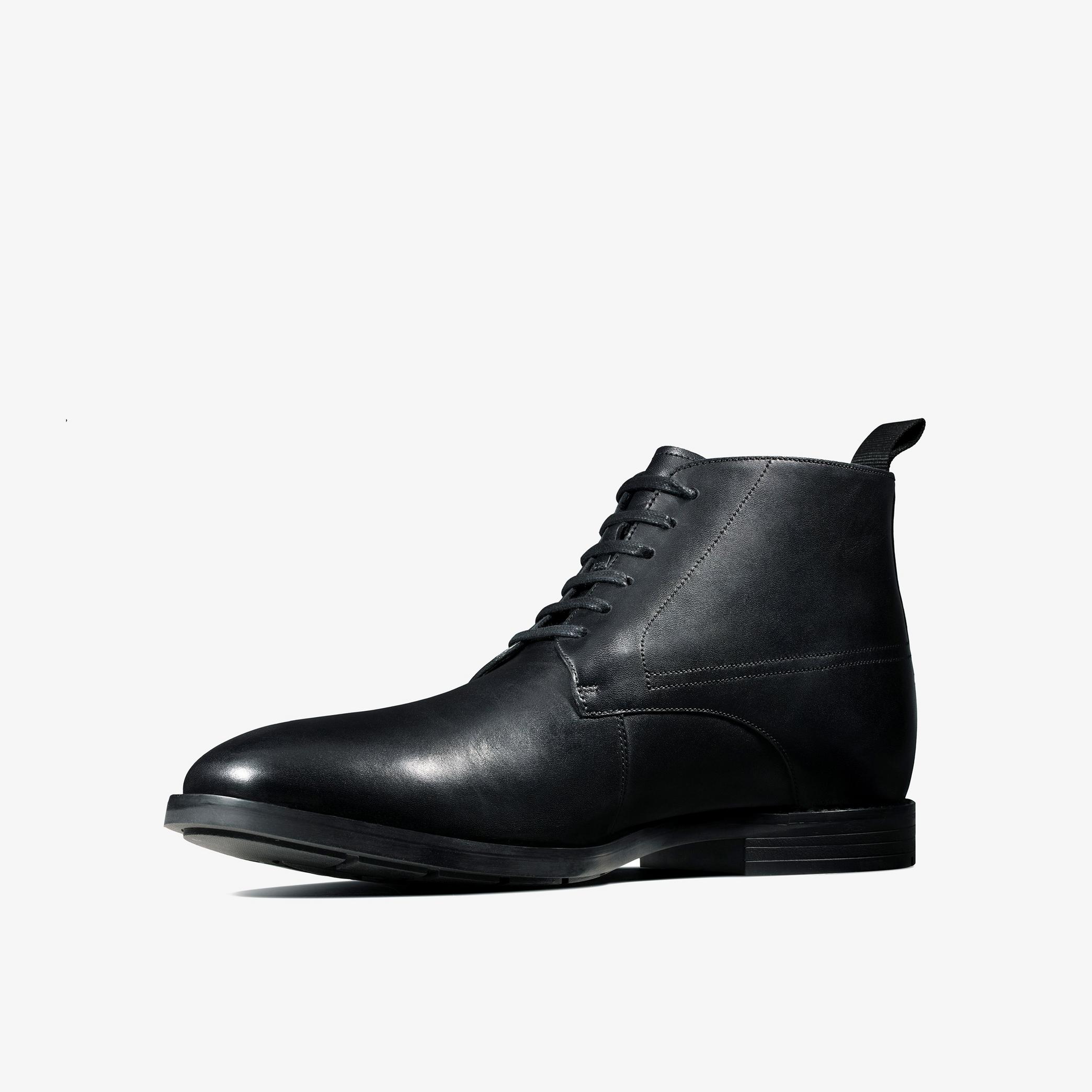 MENS Ronnie Up GORE-TEX Black Leather Boots | Clarks Outlet