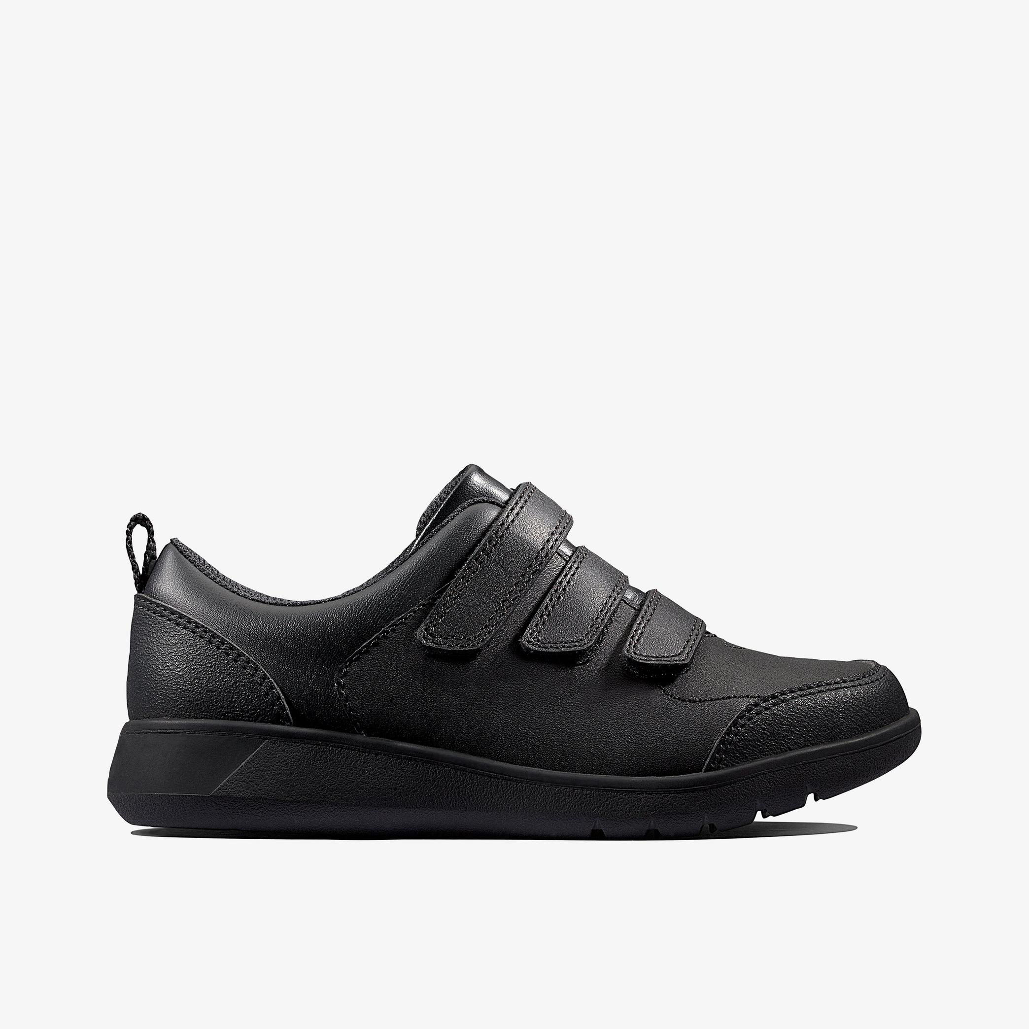 Scape Sky Youth Black Leather Shoes, view 1 of 6