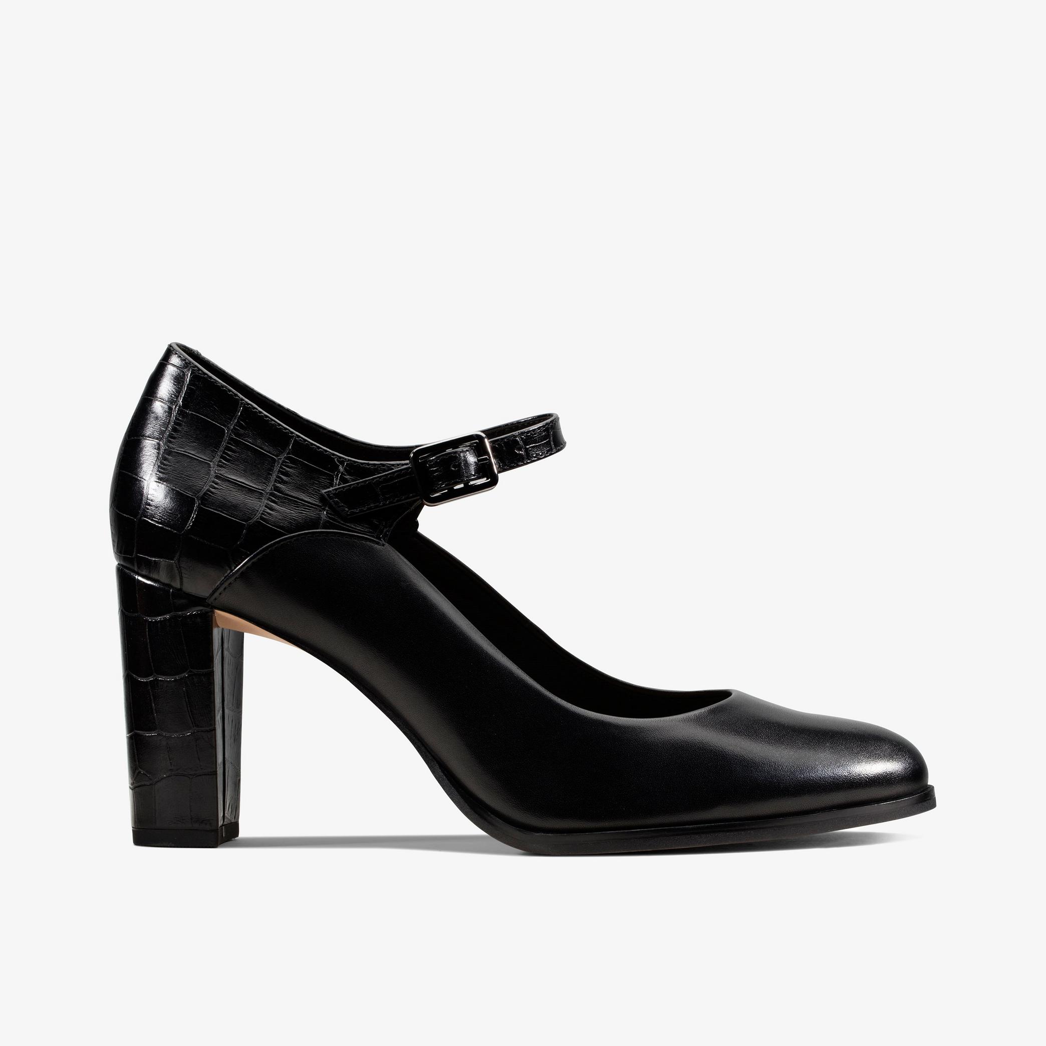 Kaylin Alba Black Combination Court Shoes, view 1 of 6