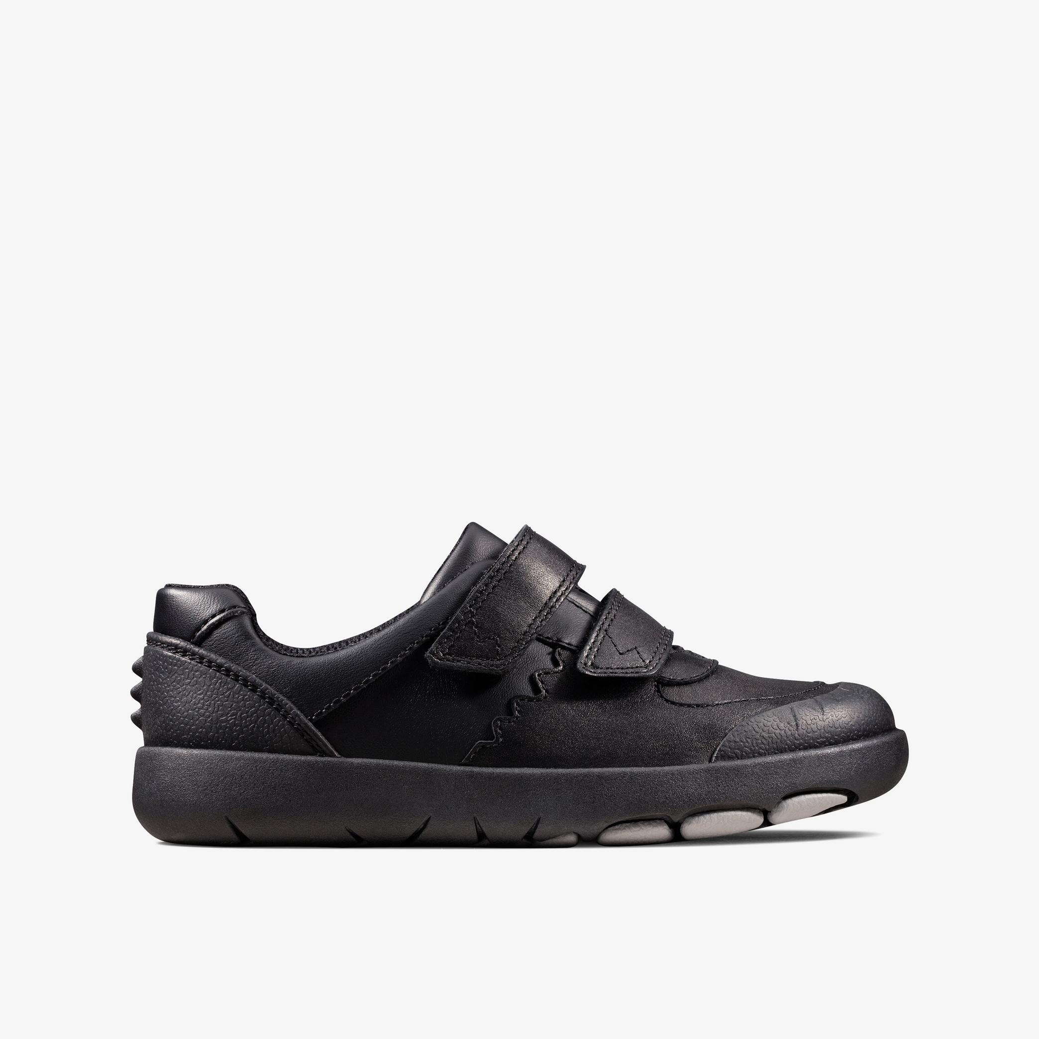 Rex Pace Kid Black Leather Shoes, view 1 of 6