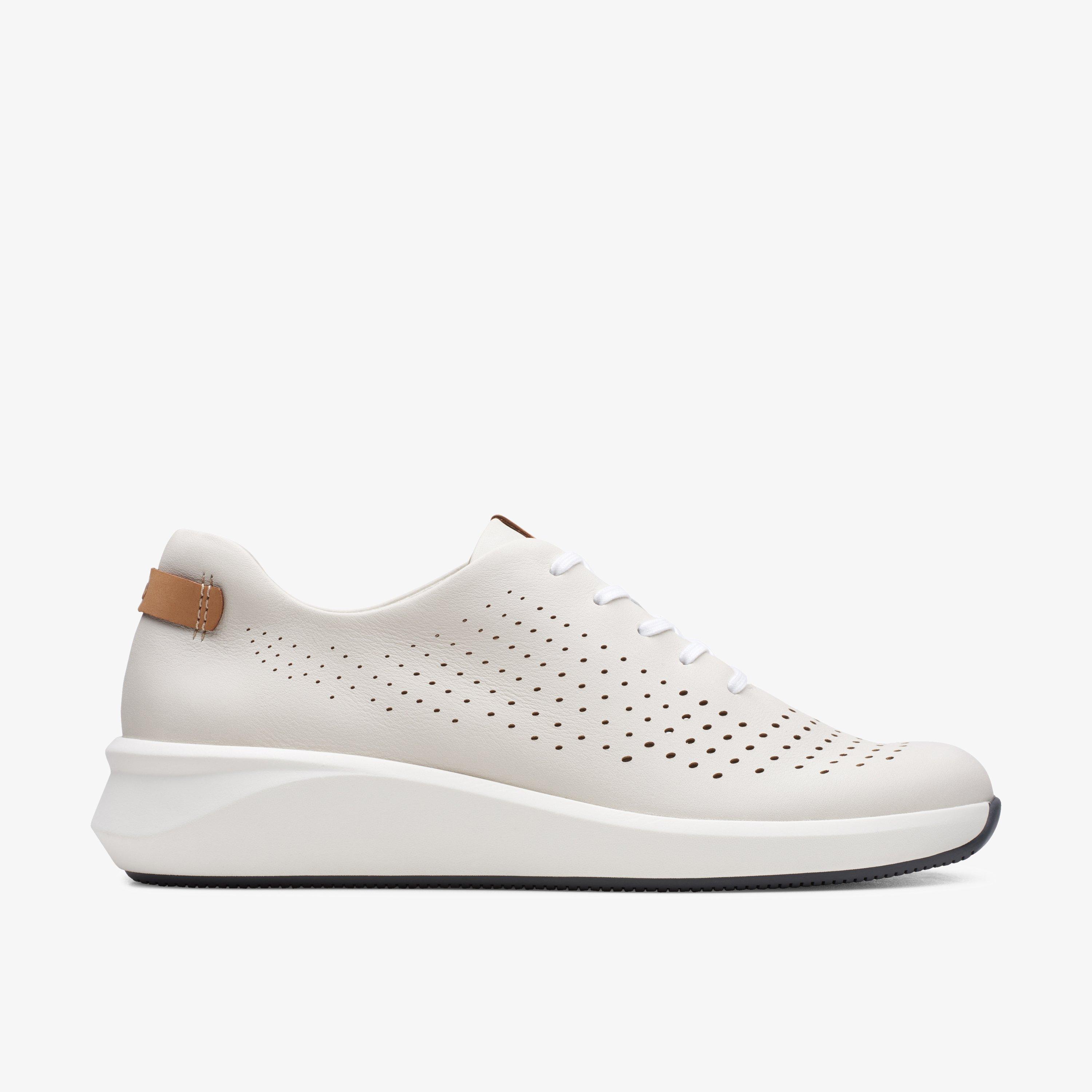 Womens Un Rio Tie White Leather Shoes | Clarks Outlet