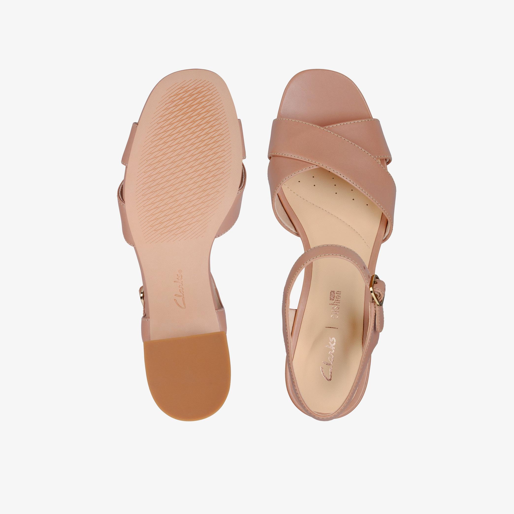 WOMENS Sheer35 Strap Praline Leather Strappy Sandals | Clarks Outlet