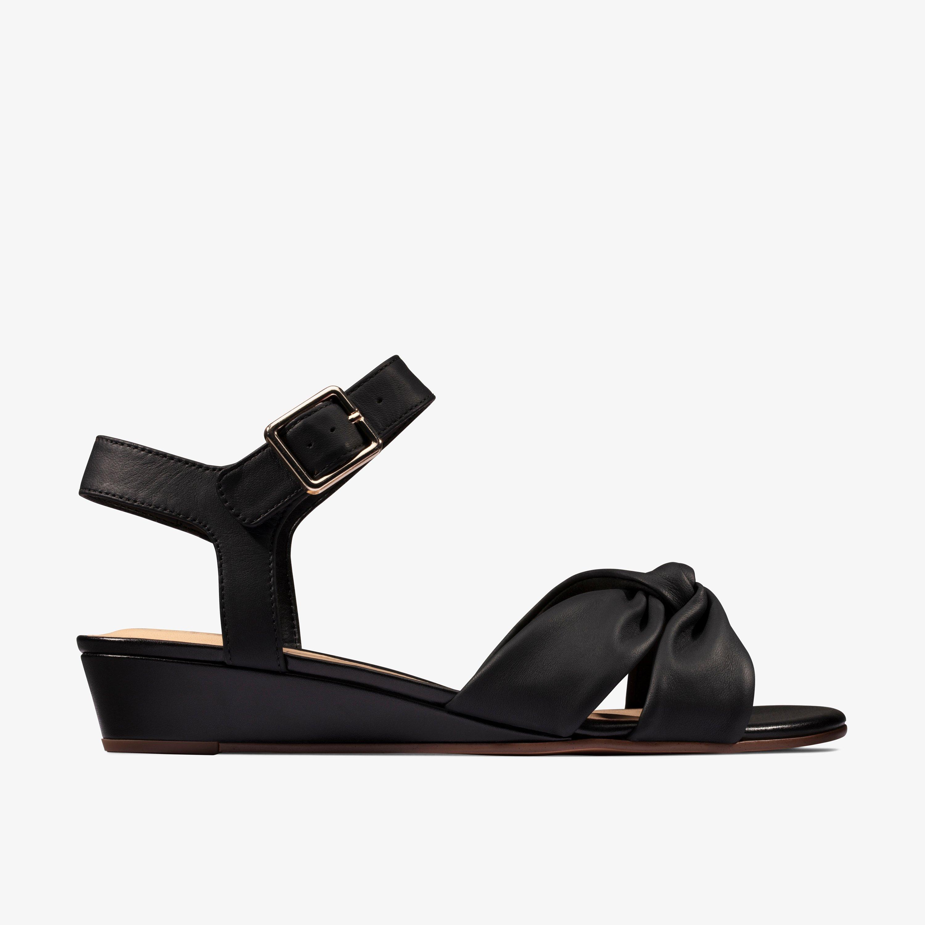 Womens Sense Strap Black Flat Sandals | Clarks Outlet