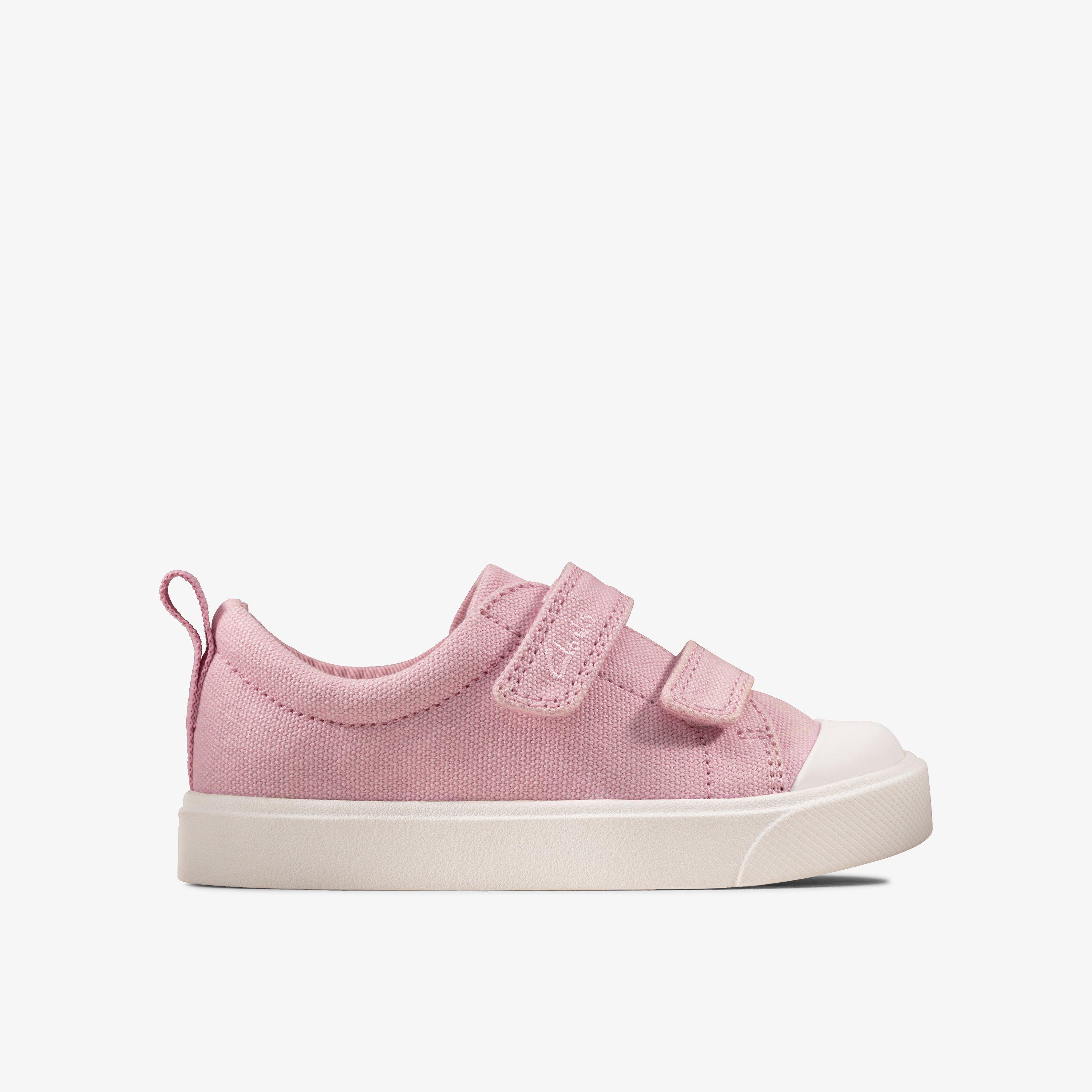 Girls City Bright Toddler Pink Canvas Canvas | Clarks UK