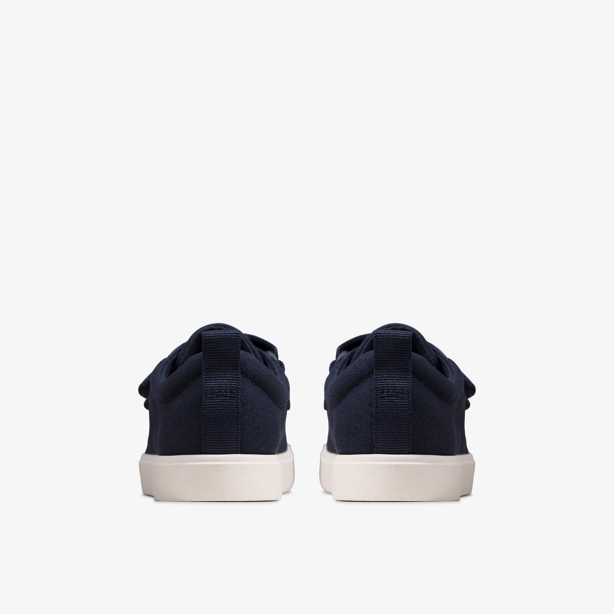 Kids City Vibe Navy Canvas Trainers | Clarks UK