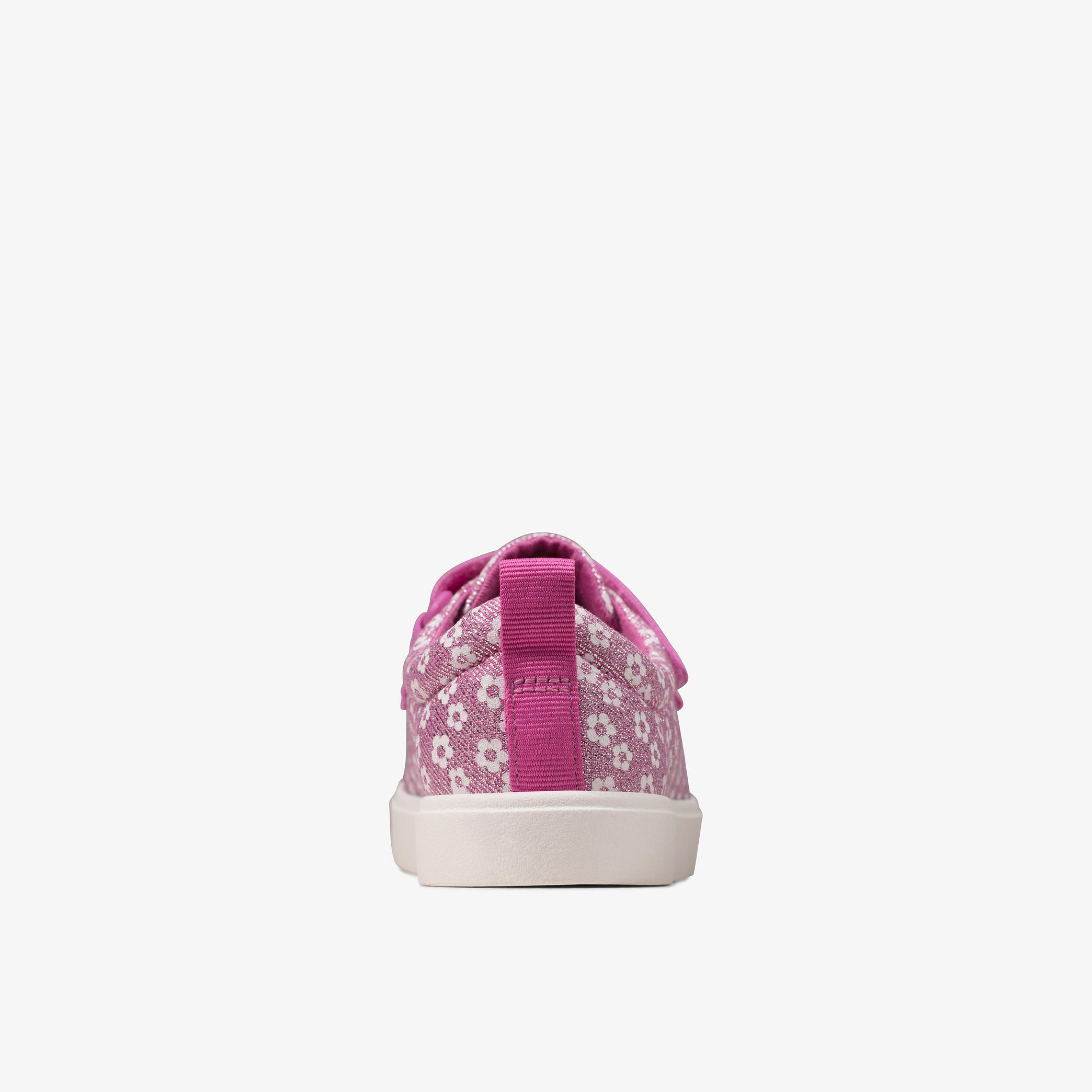 GIRLS City Vibe Kid Pink Floral Canvas | Clarks Outlet