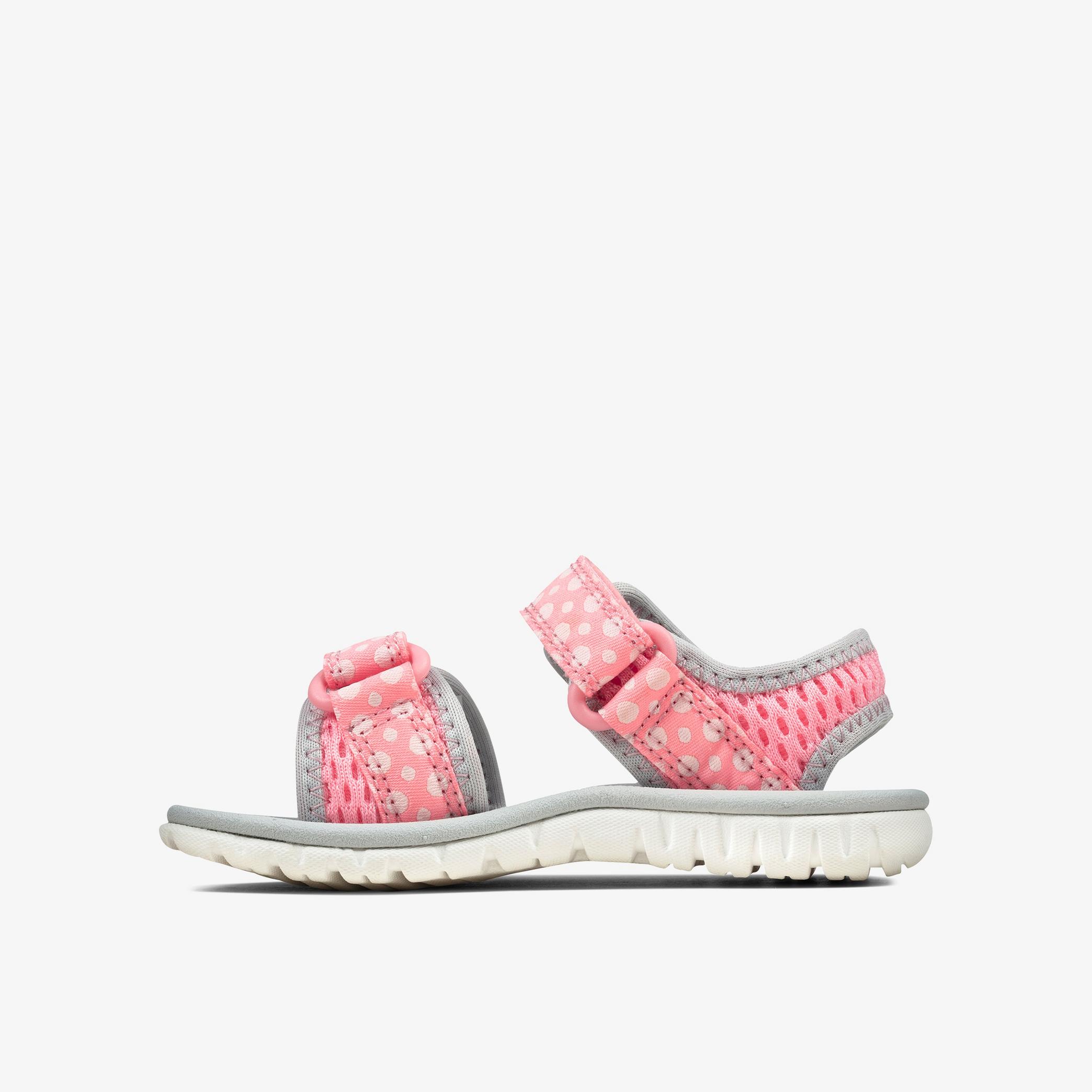 Surfing Tide Toddler Pink Combination Flat Sandals, view 2 of 6