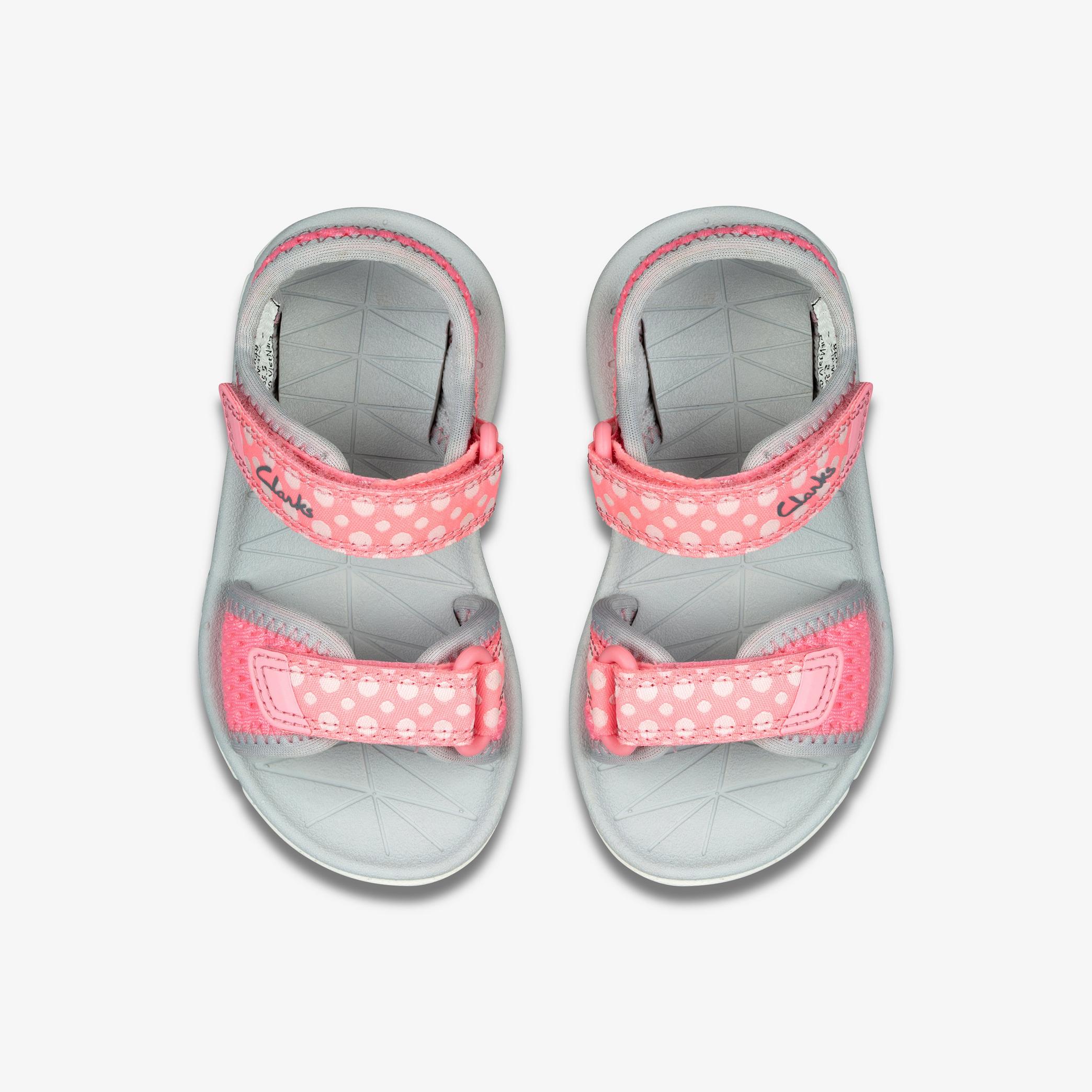 Surfing Tide Toddler Pink Combination Flat Sandals, view 6 of 6