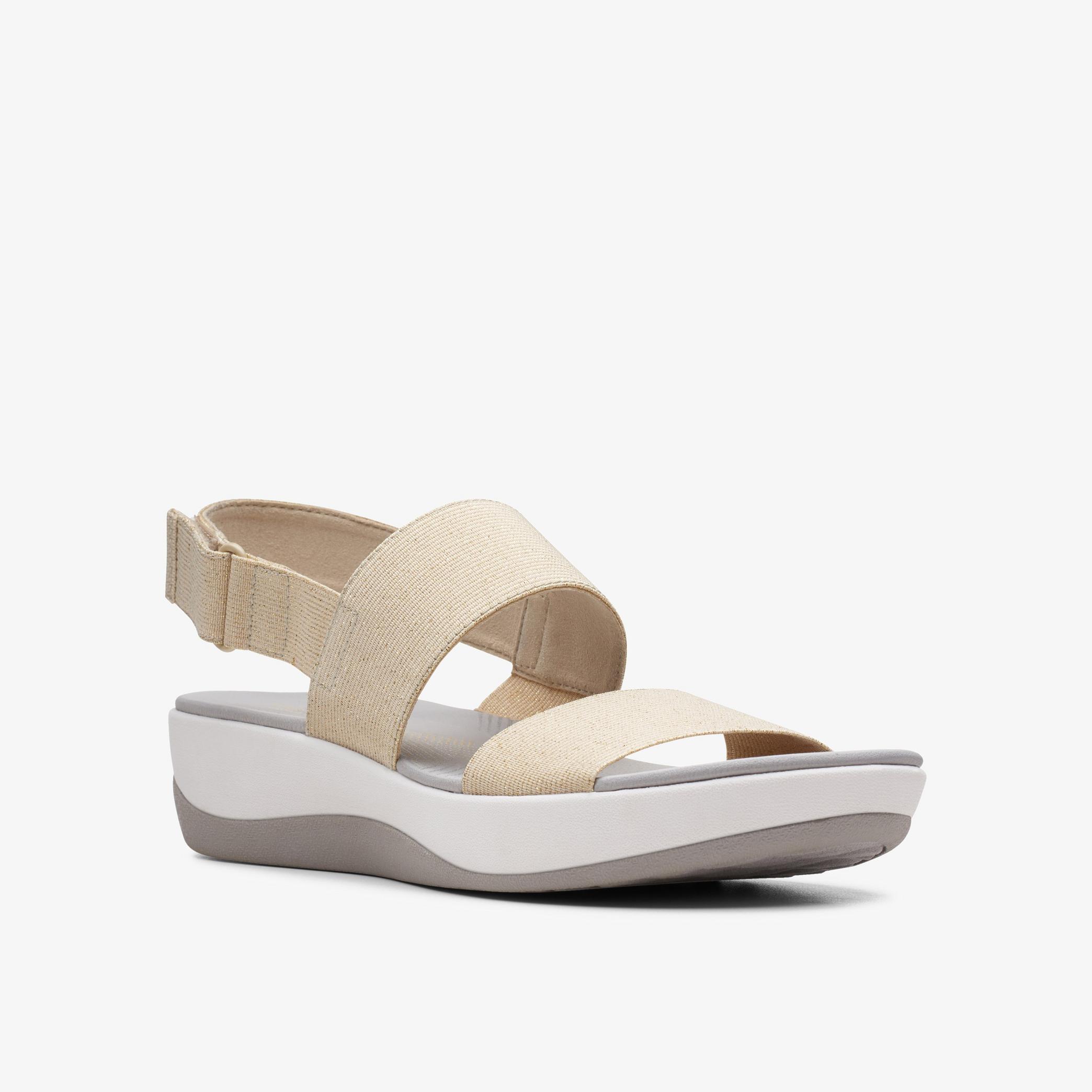 WOMENS Arla Jacory Soft Gold Flat Sandals | Clarks Outlet