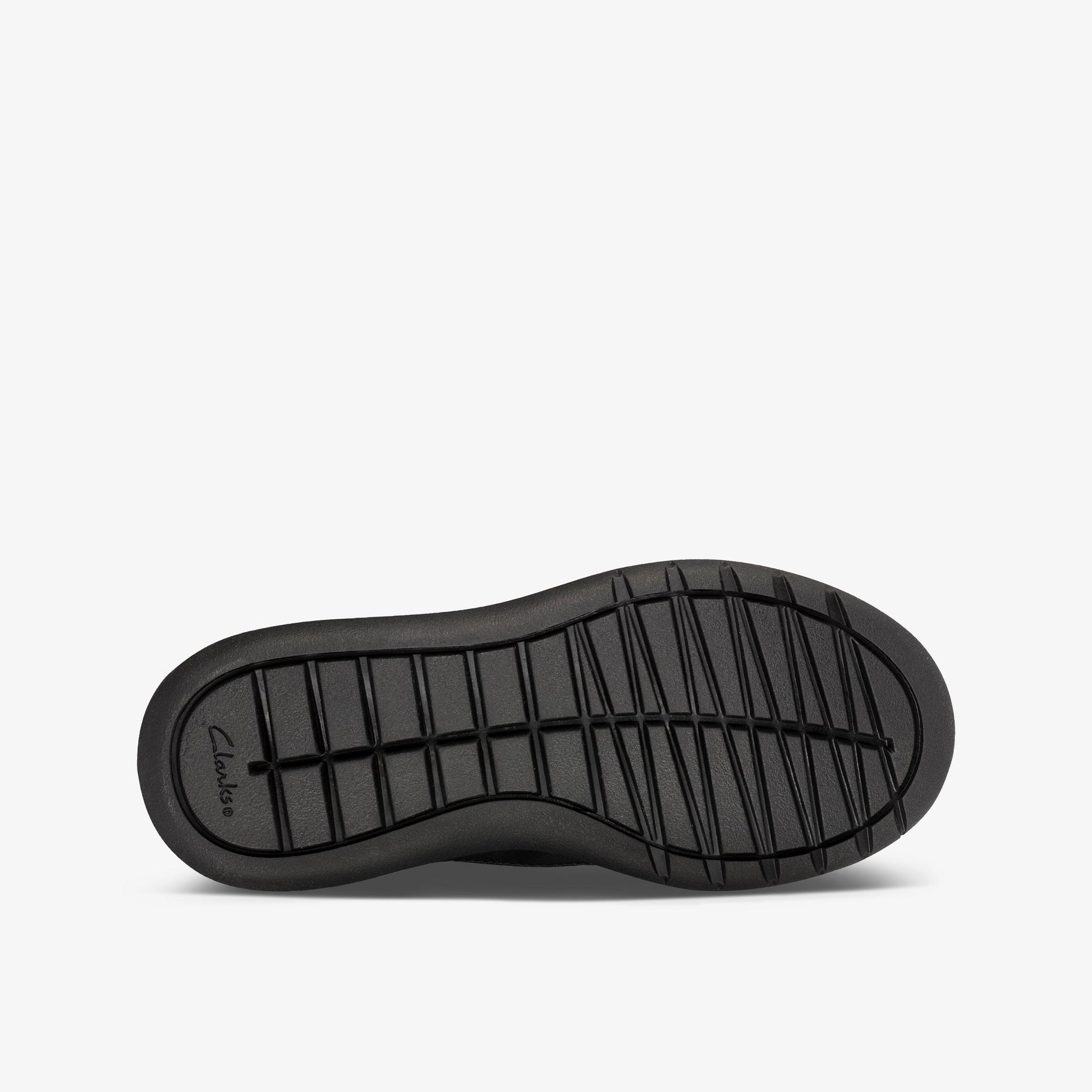 BOYS Scape Track Kid Black Leather Shoes | Clarks Outlet