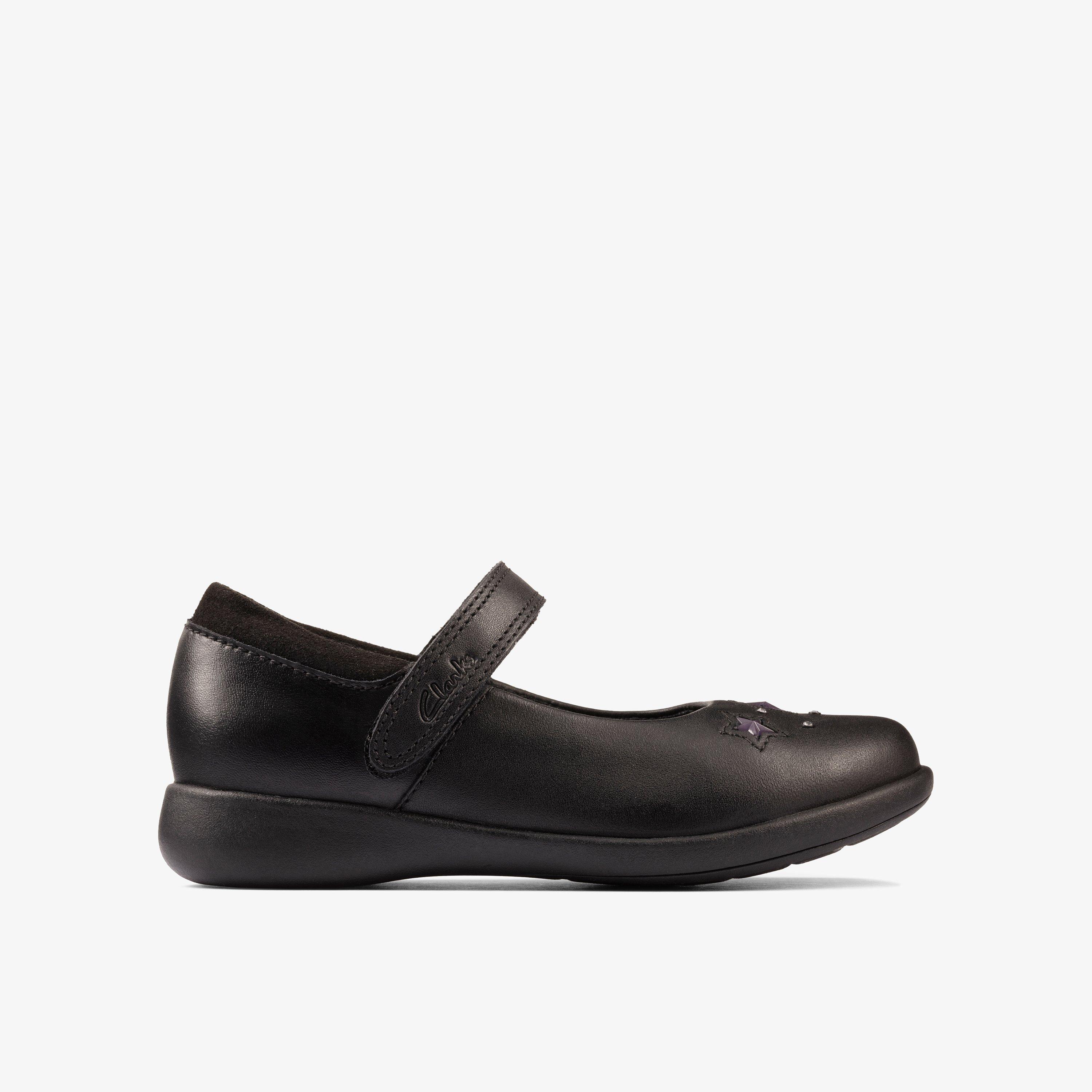 Girls Etch Bright Toddler Black Leather Shoes | Clarks Outlet