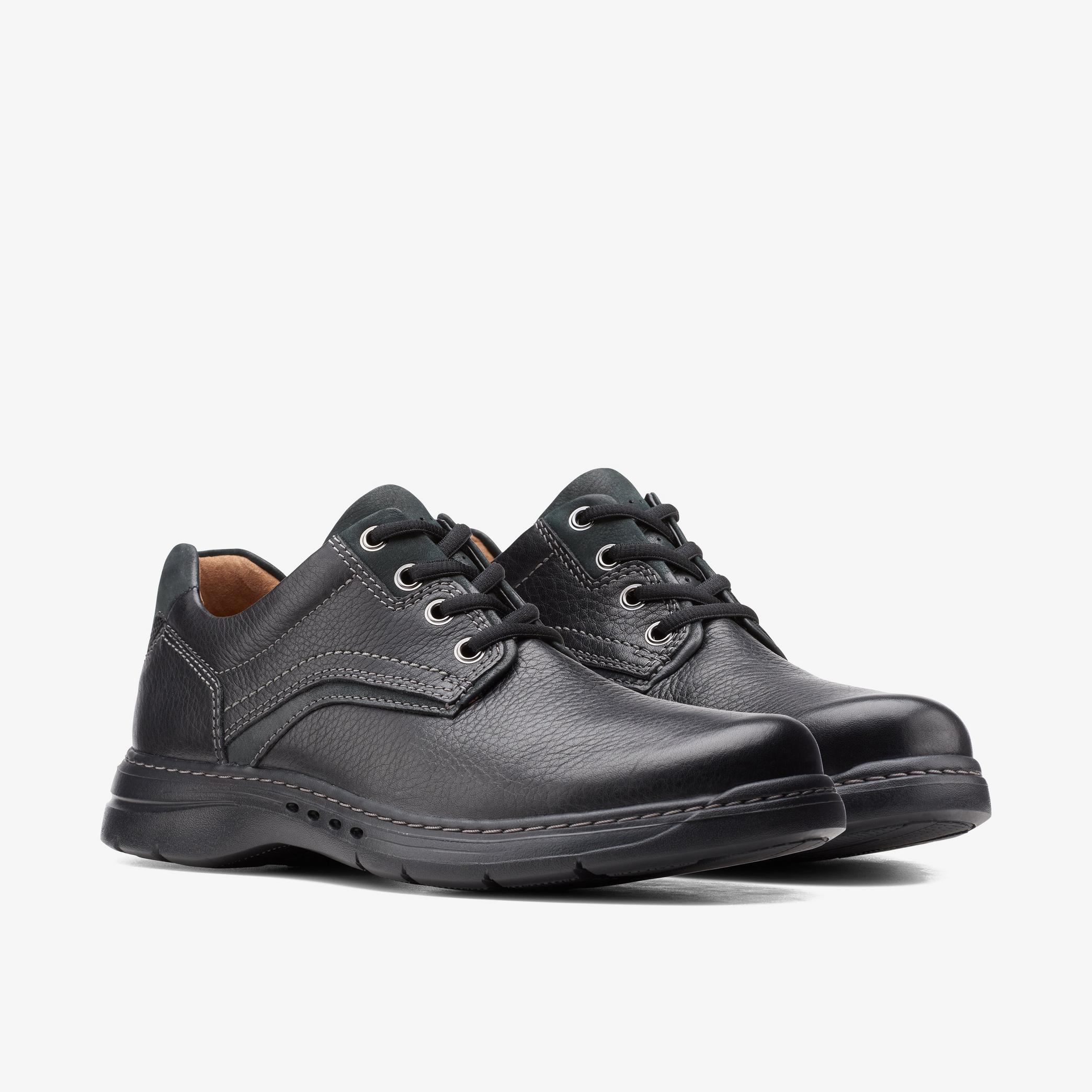 Chaussures Oxford en cuir noir Brawley Pace, vue 4 de 6
