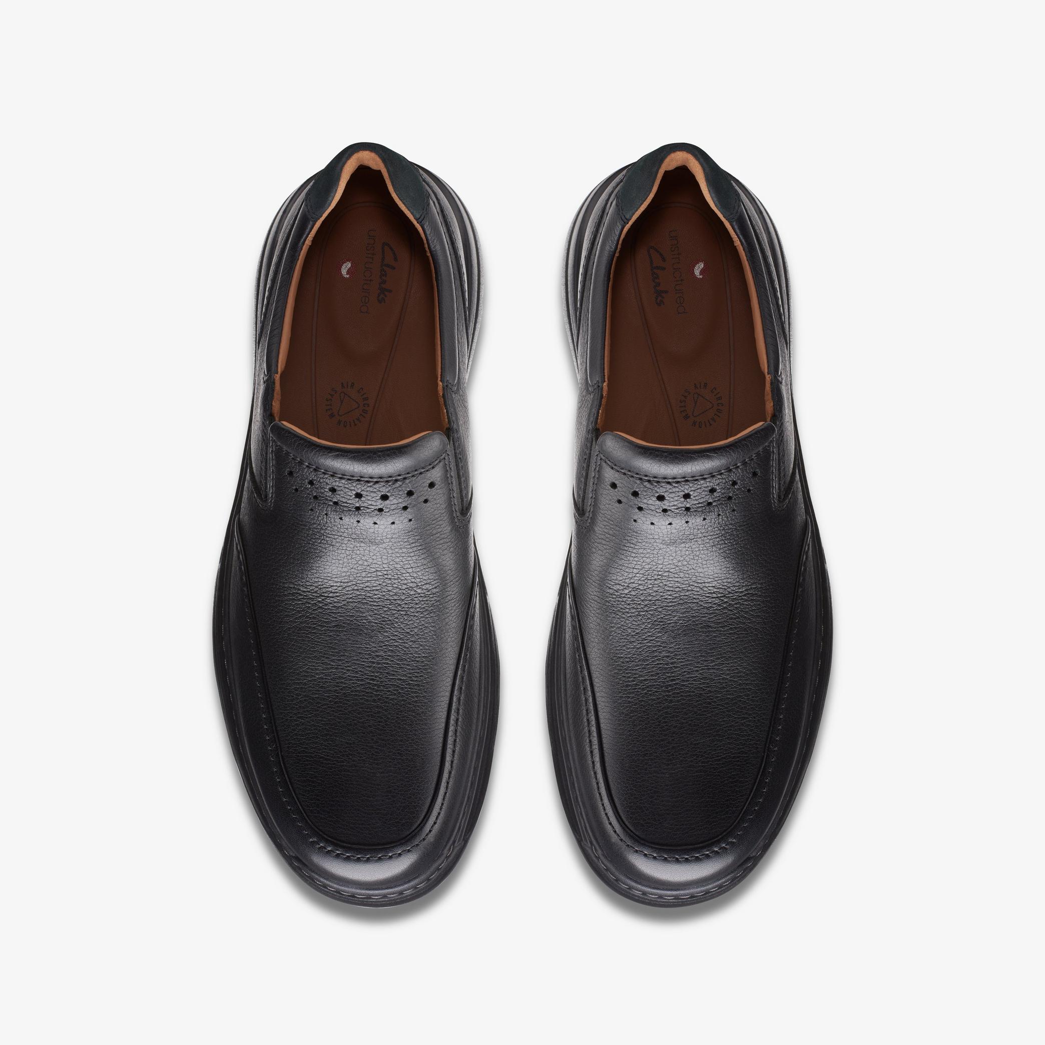 Un Brawley Step Black Leather Loafers, view 6 of 6