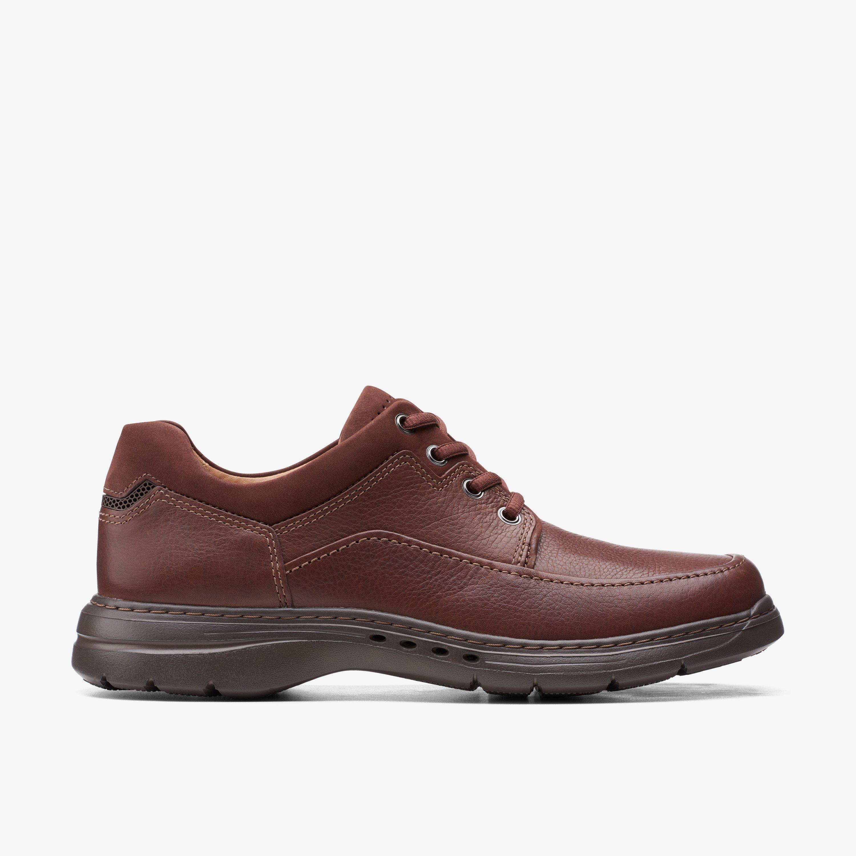 MENS Un Brawley Lace Mahogany Leather Oxford Shoes | Clarks US