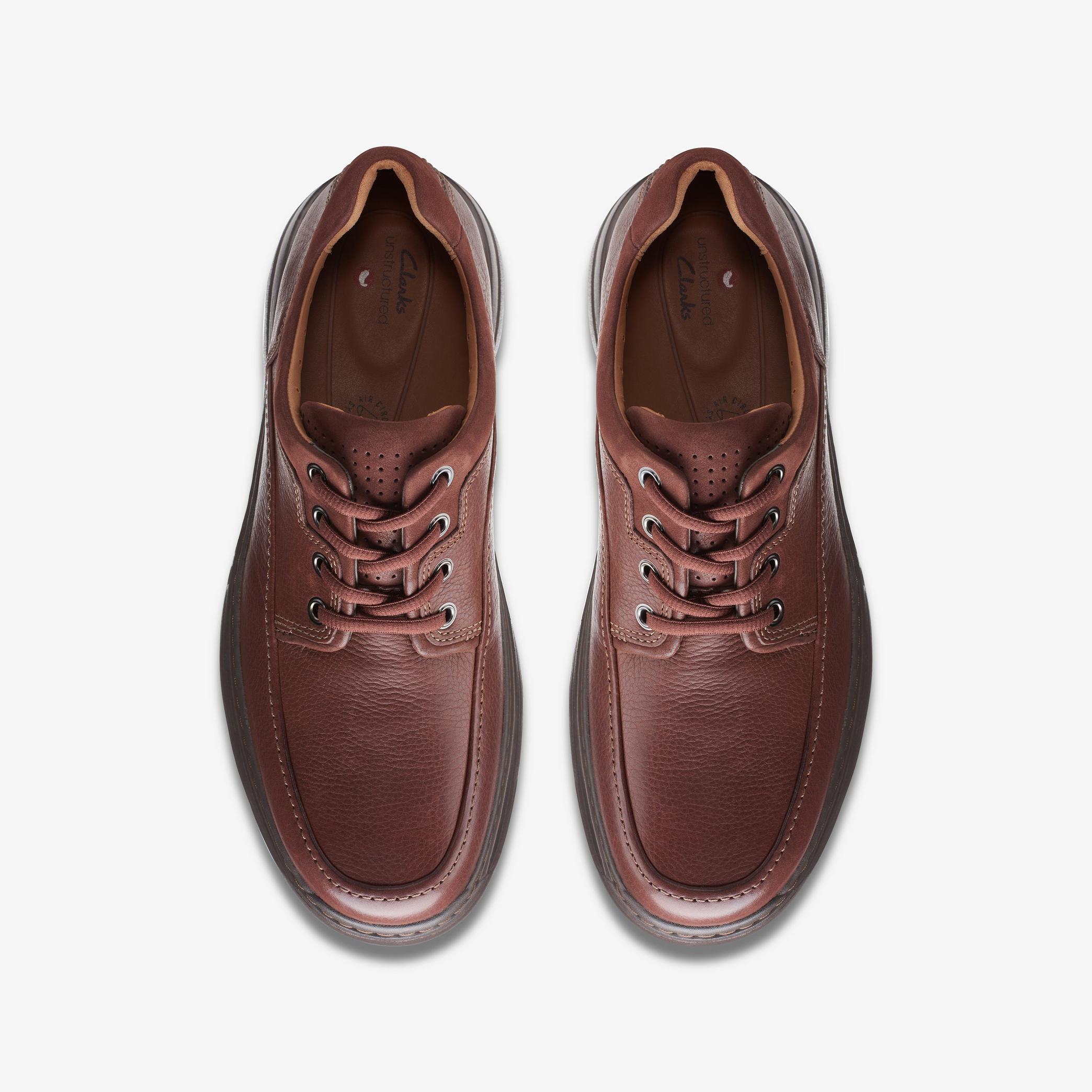 MENS Un Brawley Lace Mahogany Leather Oxford Shoes | Clarks US