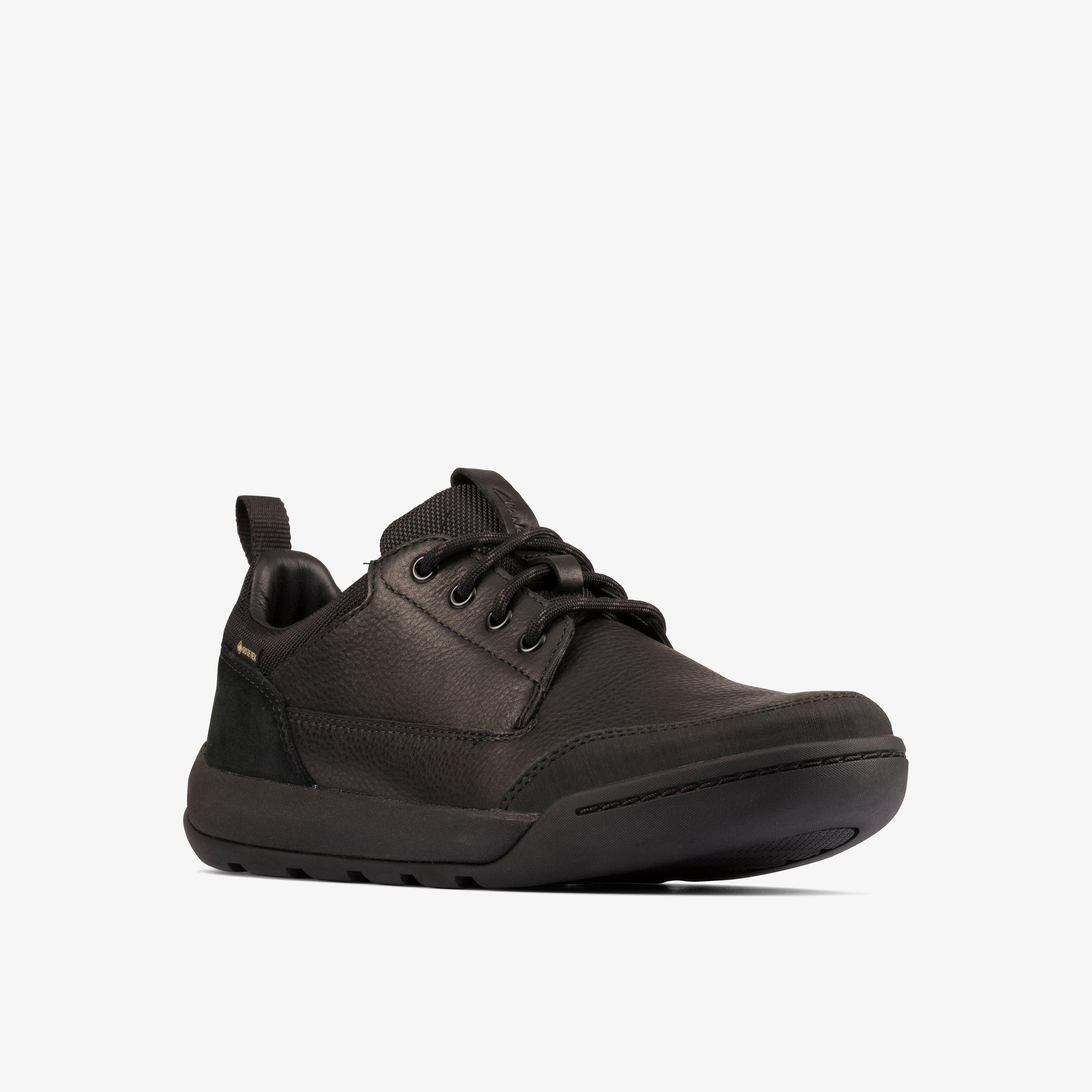 Ashcombe Lo GORE-TEX Black Leather Lace Up Walking, view 3 of 6