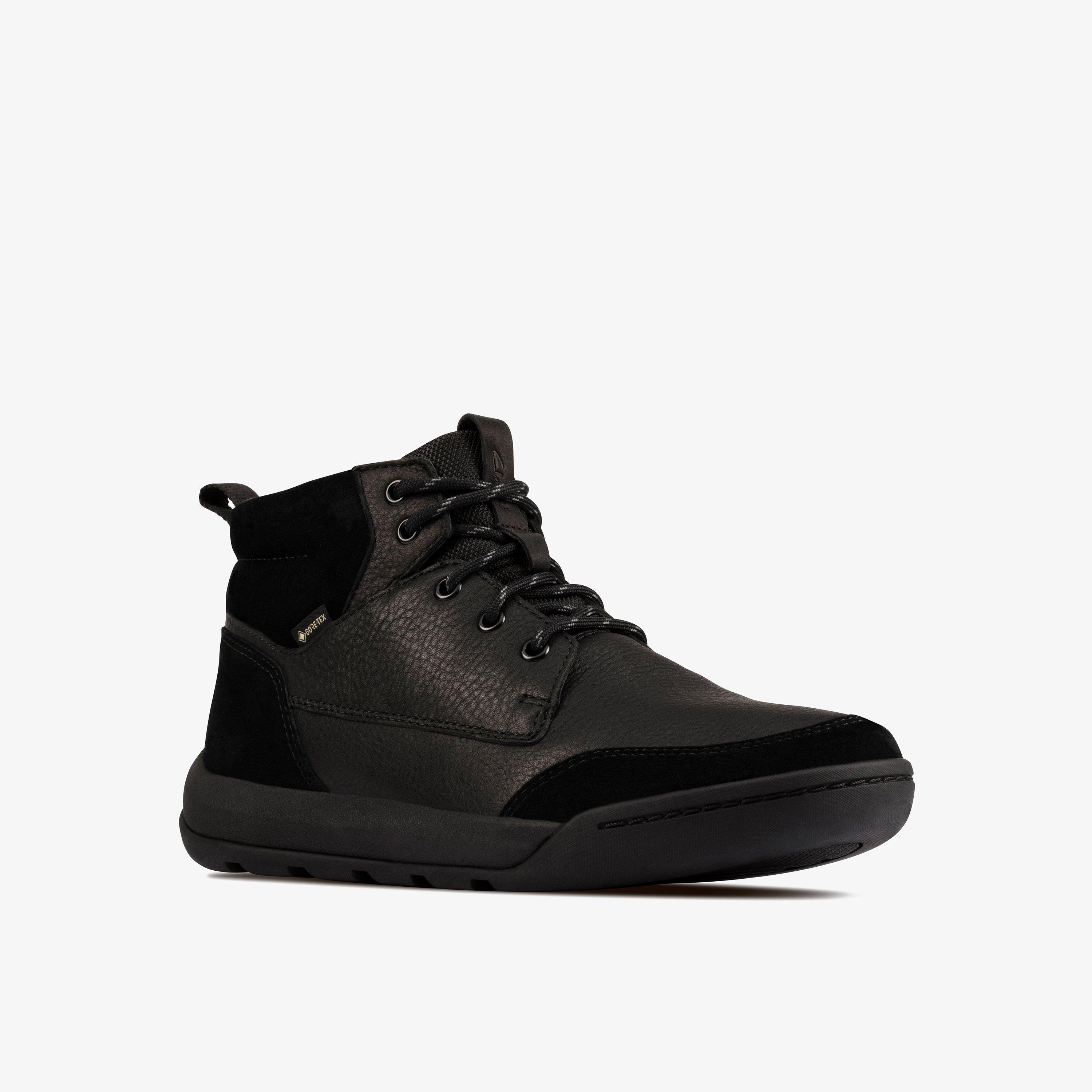 Ashcombe Hi GORE-TEX Black Warmlined Leather Ankle Boots Lace Up Walking, view 3 of 6