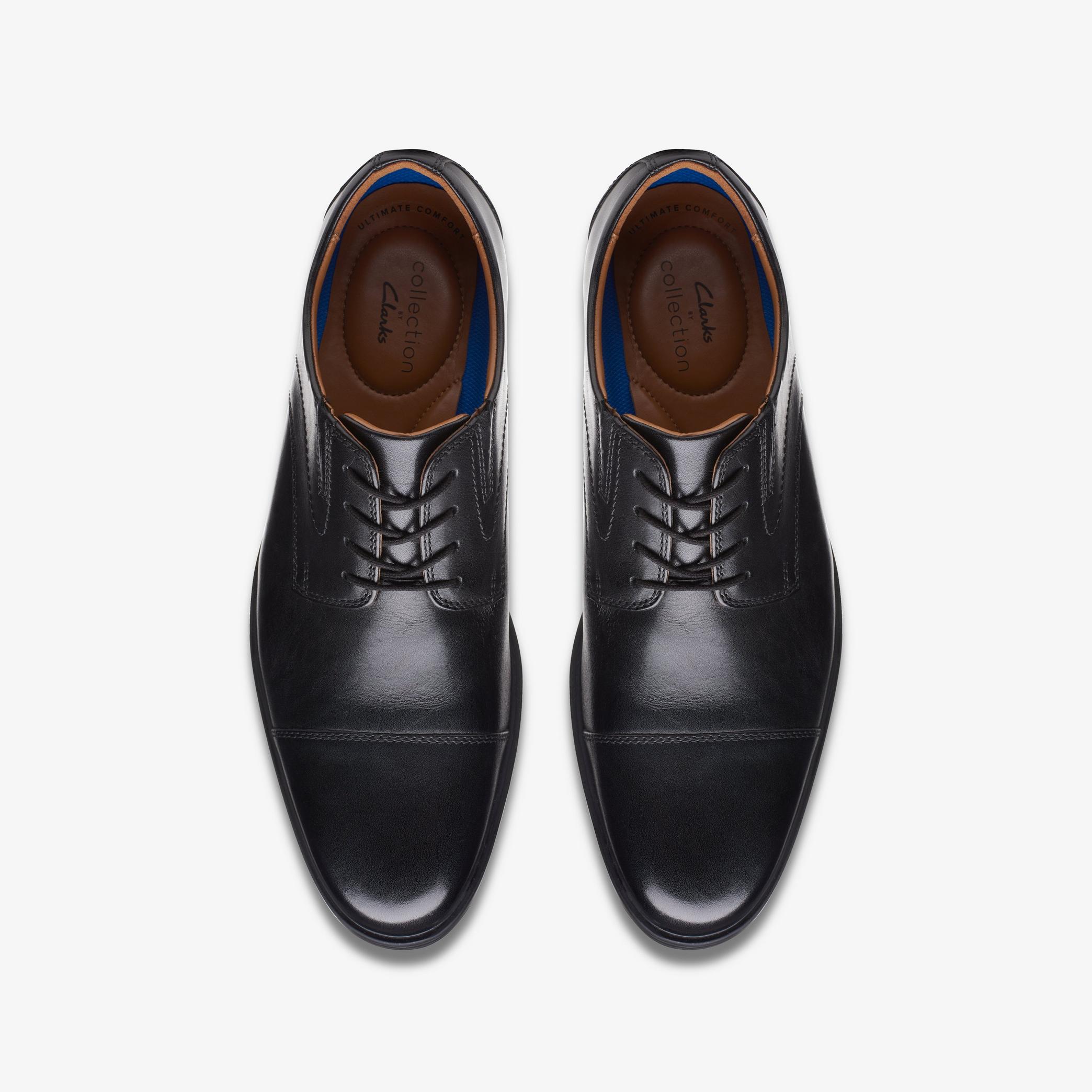Chaussures Oxford en cuir noir Whiddon Cap, vue 6 de 6