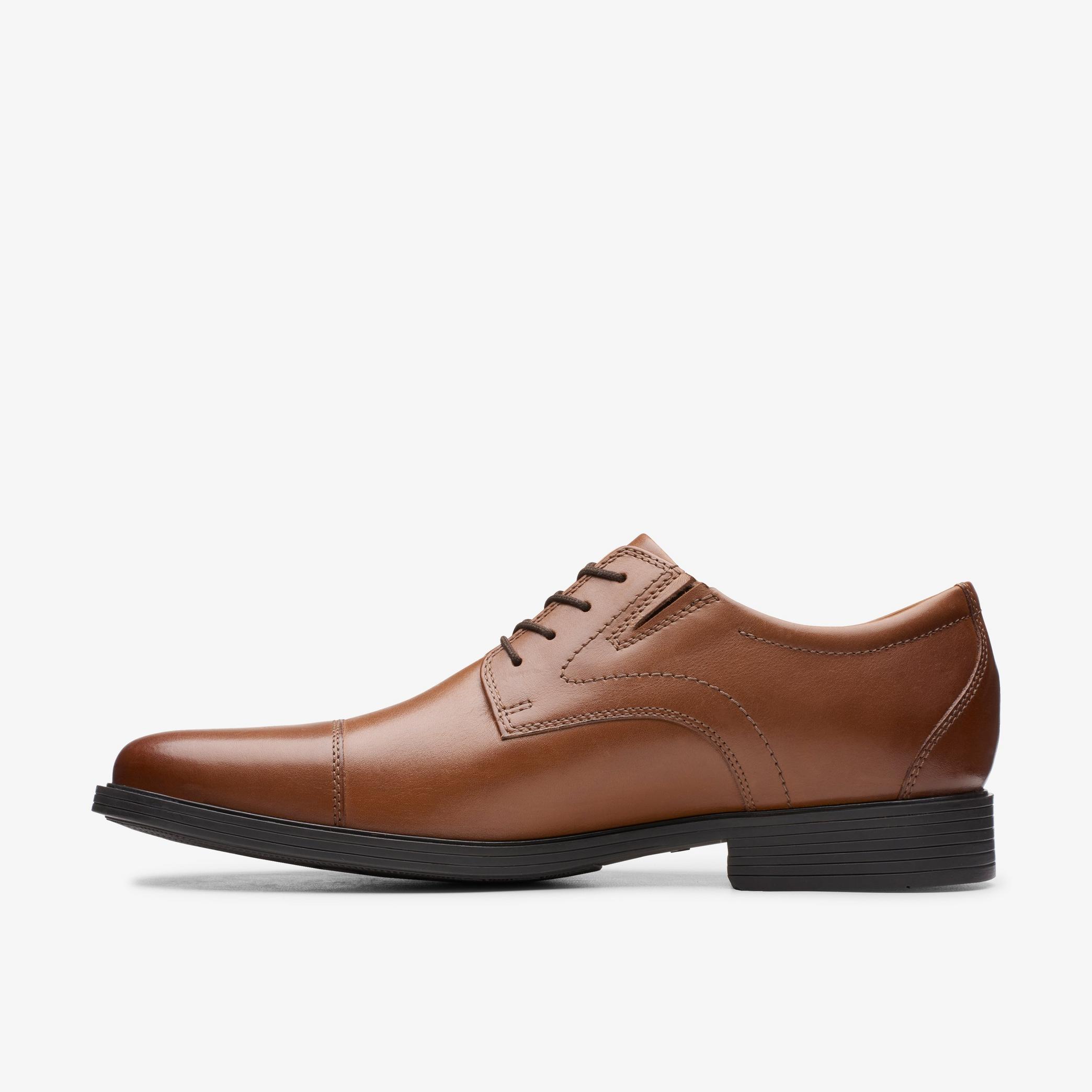 Whiddon Cap Dark Tan Leather Oxford Shoes, view 2 of 6