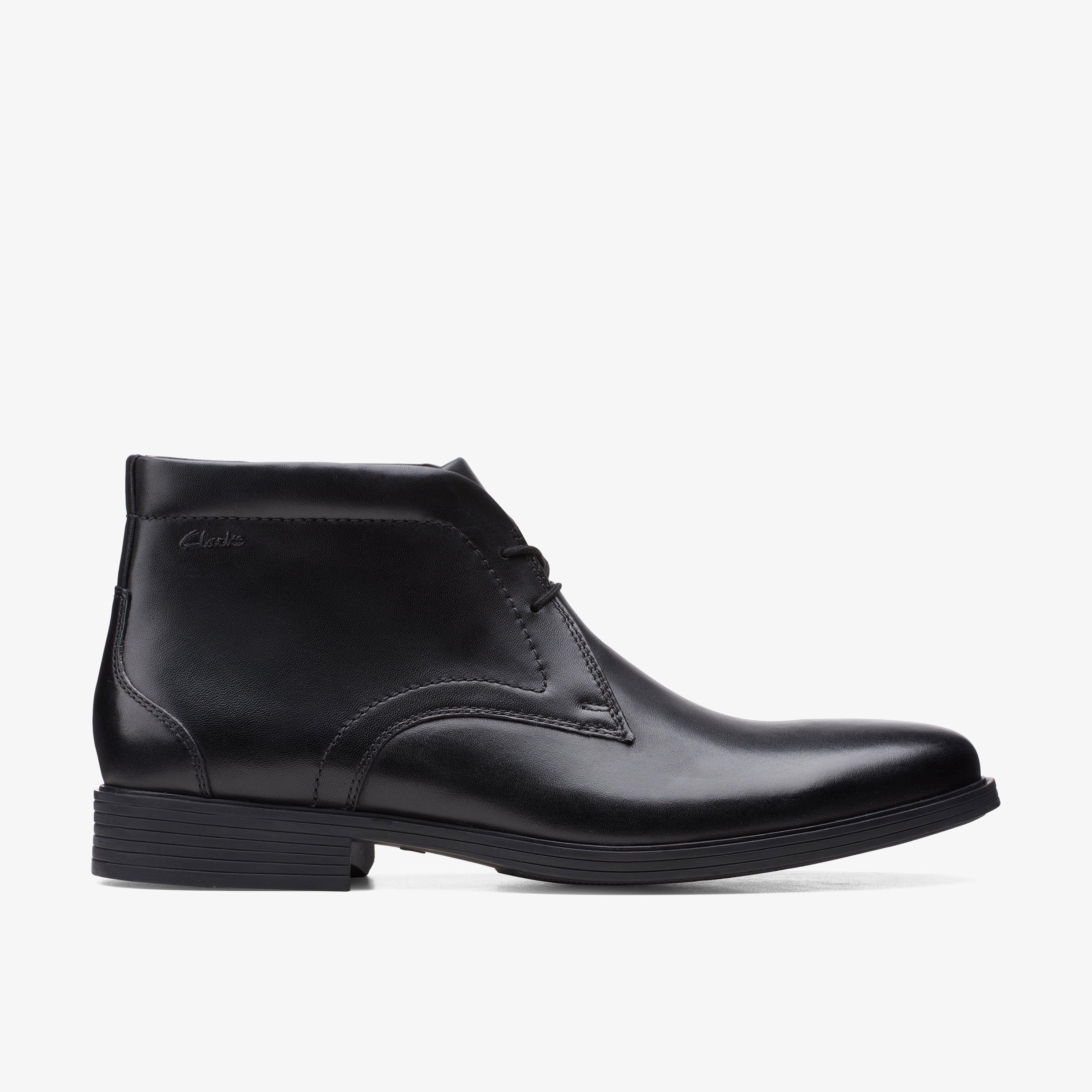 Clarks mens on sale black boots