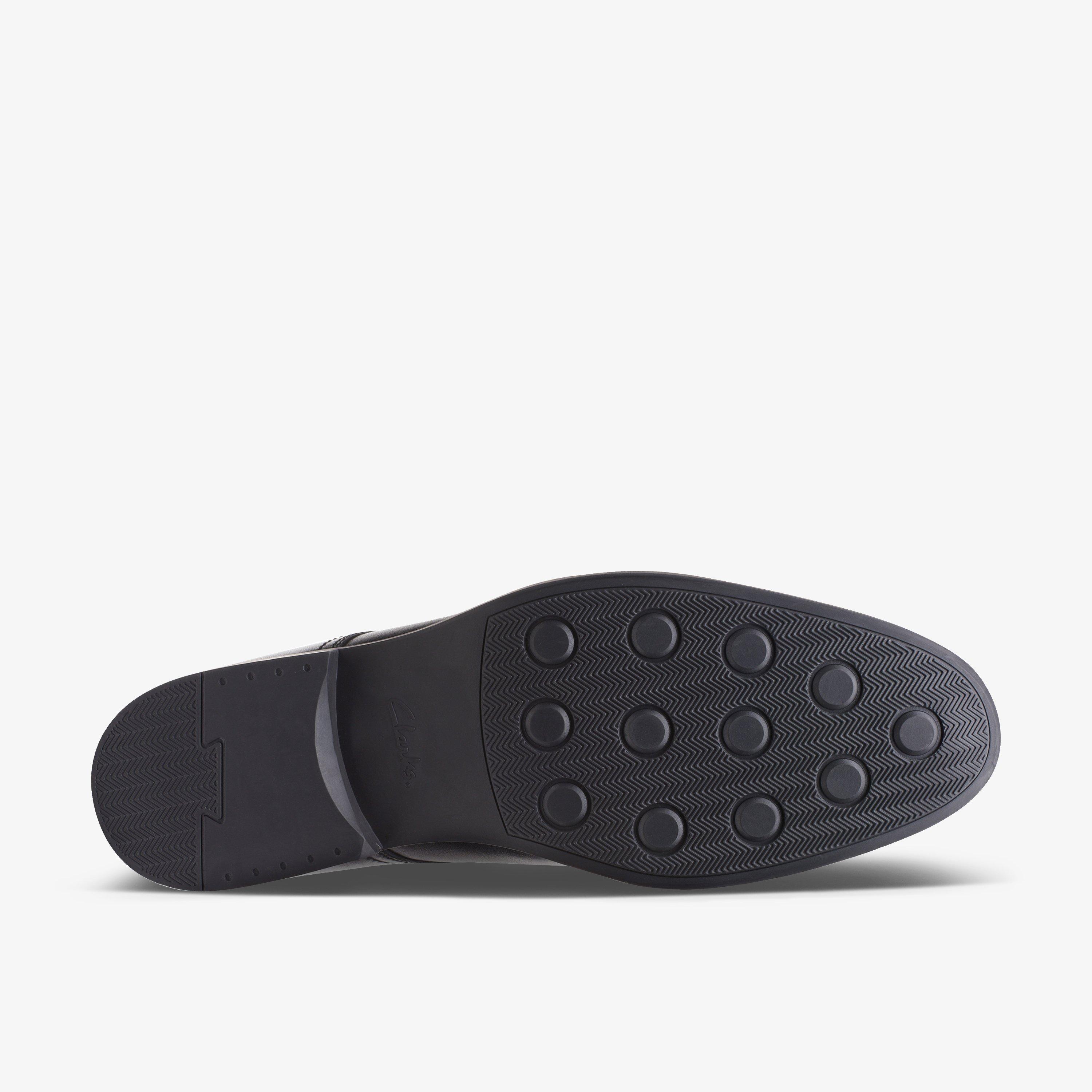 Clarks ブラック フラットシューズ UK 7D Men's Whiddon Step Black Leather Loafers | Clarks