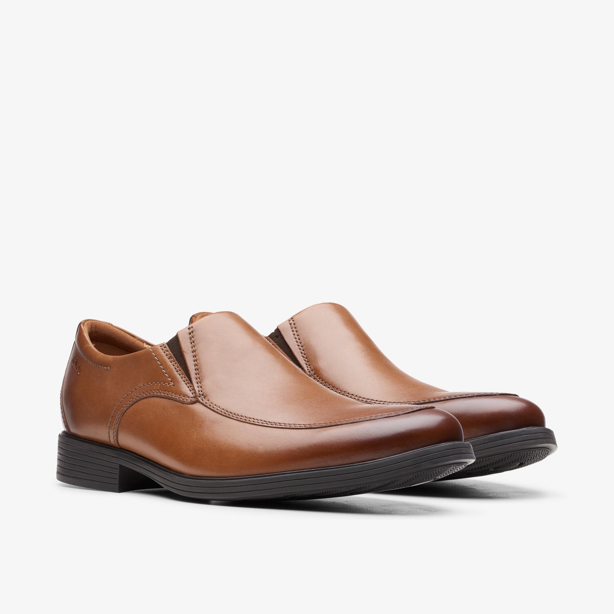 Whiddon Step Dark Tan Leather Loafers, view 4 of 6