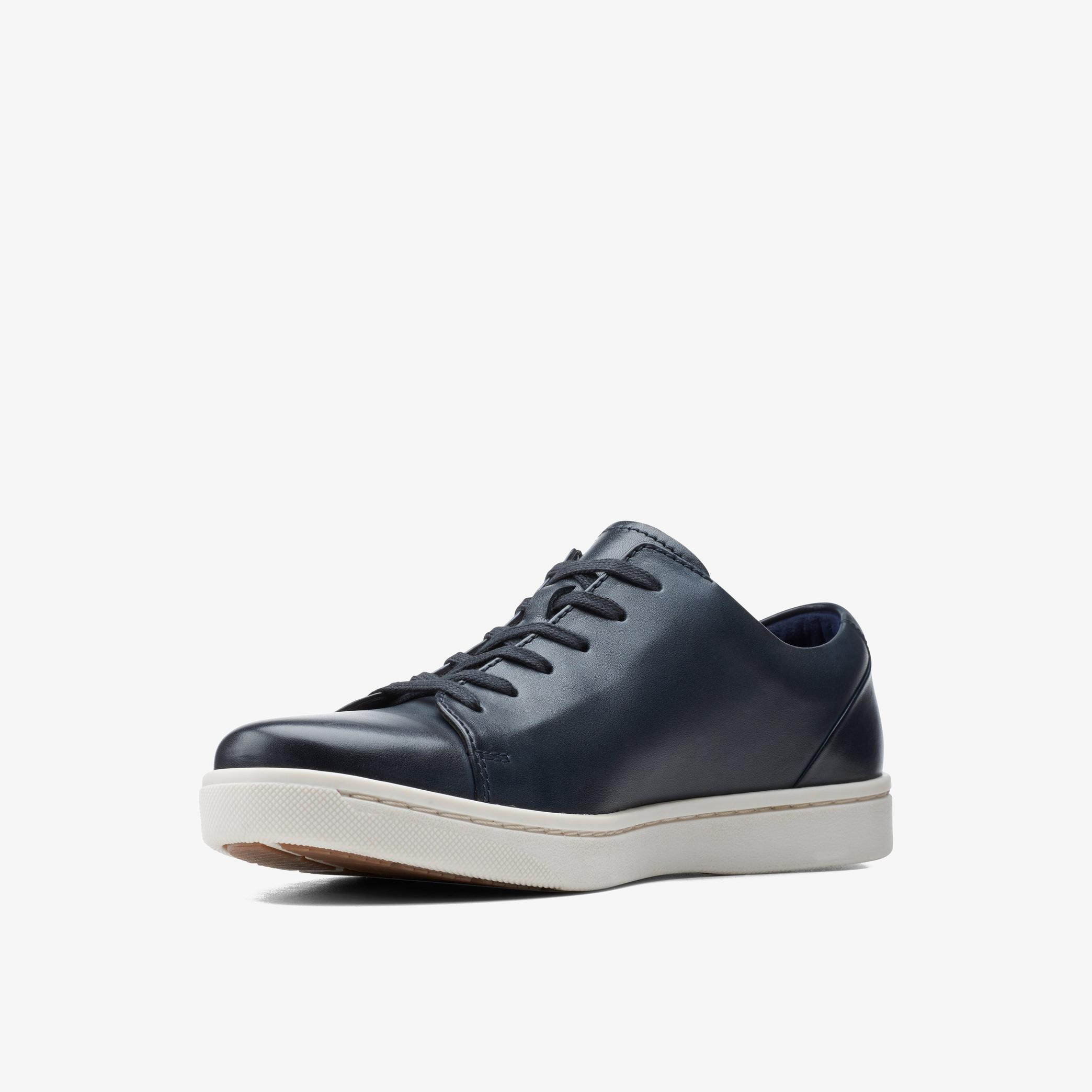 Kitna Lo Navy Leather Shoes, view 4 of 6